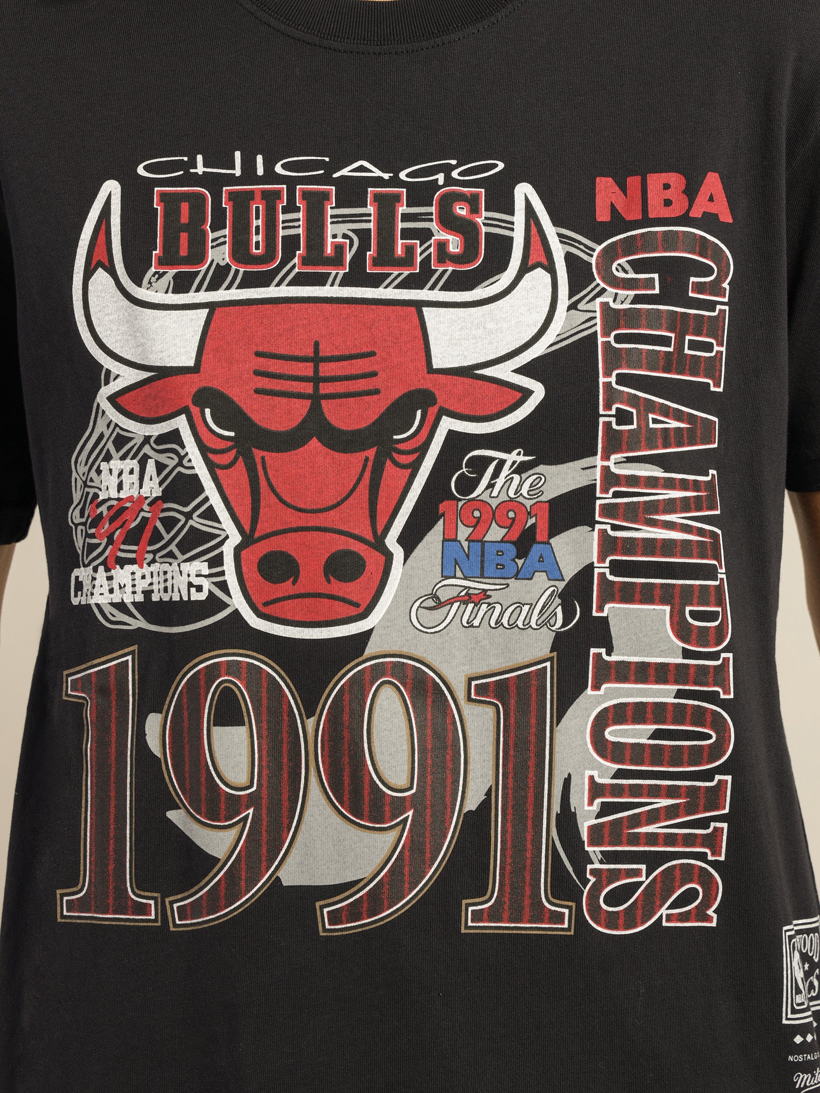 Vintage Chicago Bulls 91 Finals T-Shirt - Image 5