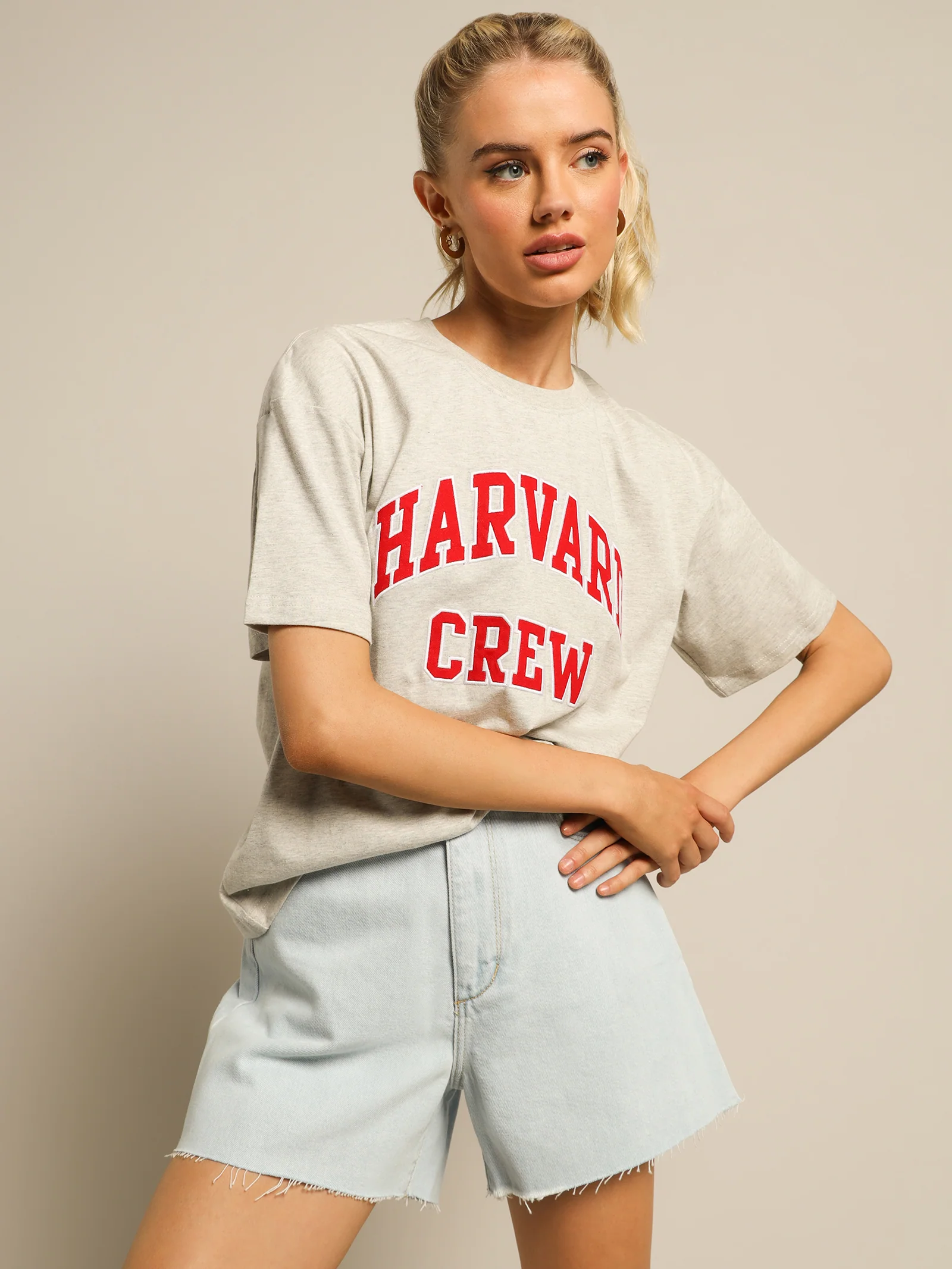 Vintage College Crew T-Shirt - Image 3