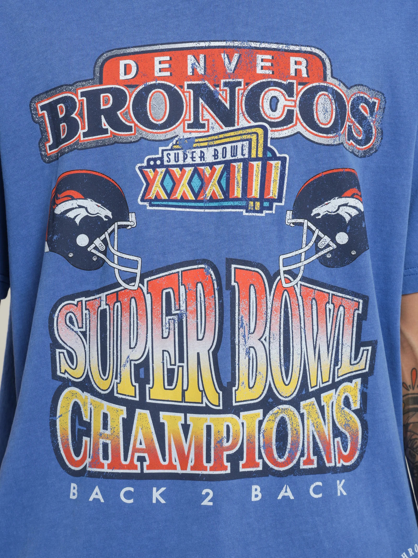 Vintage Denver Broncos Superbowl T-Shirt - Image 3