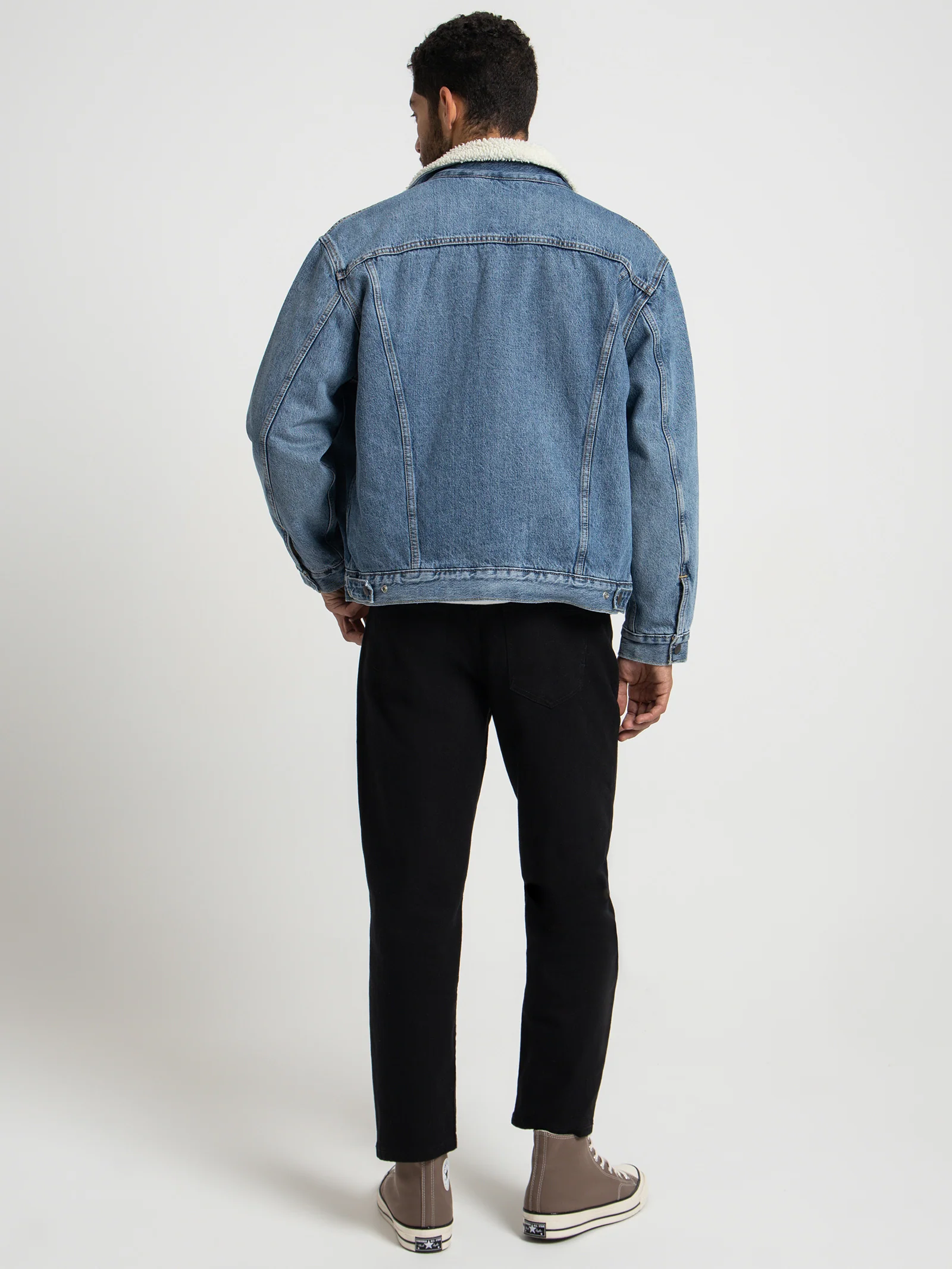 Vintage Fit Sherpa Trucker Jacket - Image 5