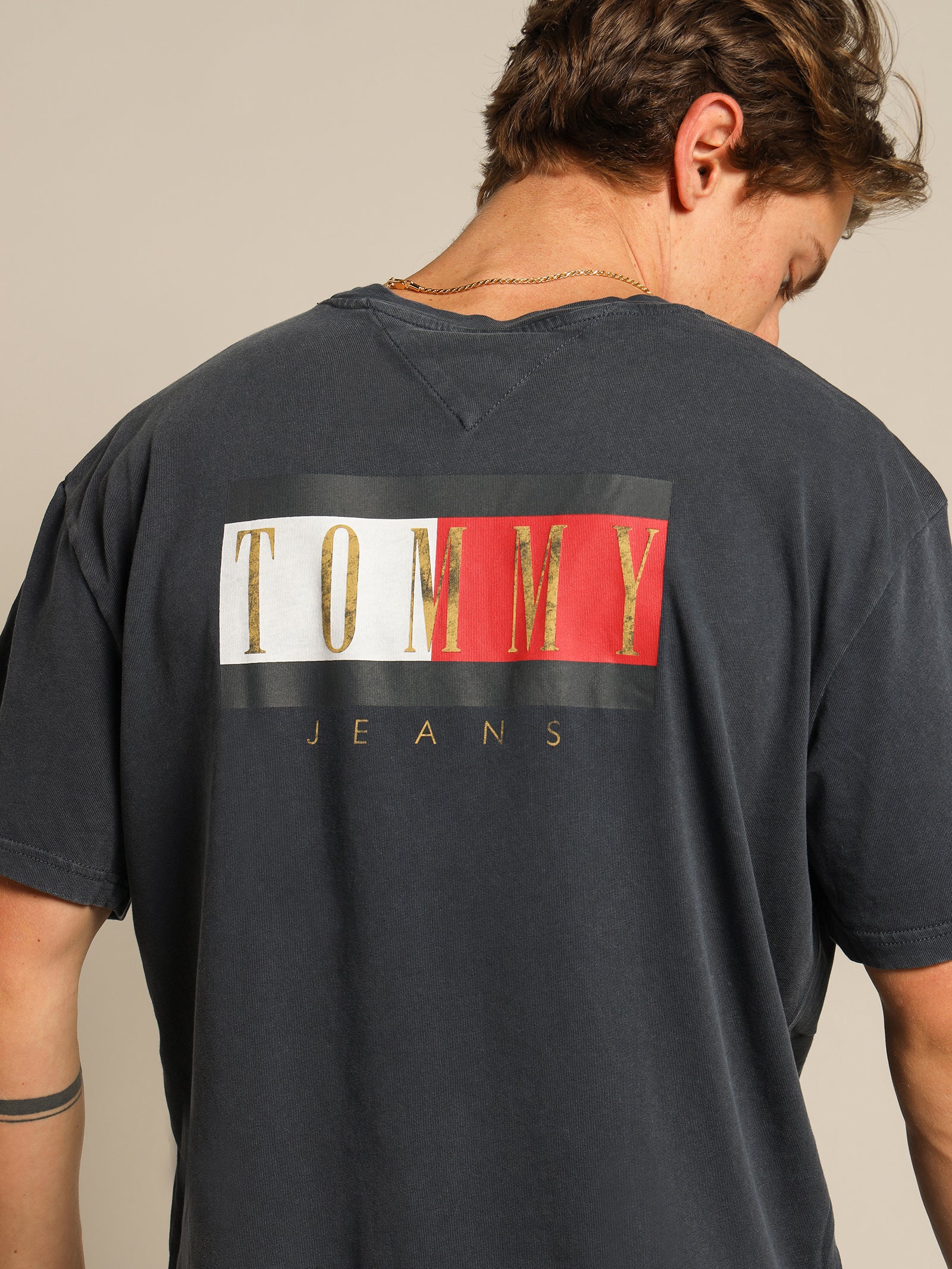 Vintage Flag Print T-Shirt - Image 2