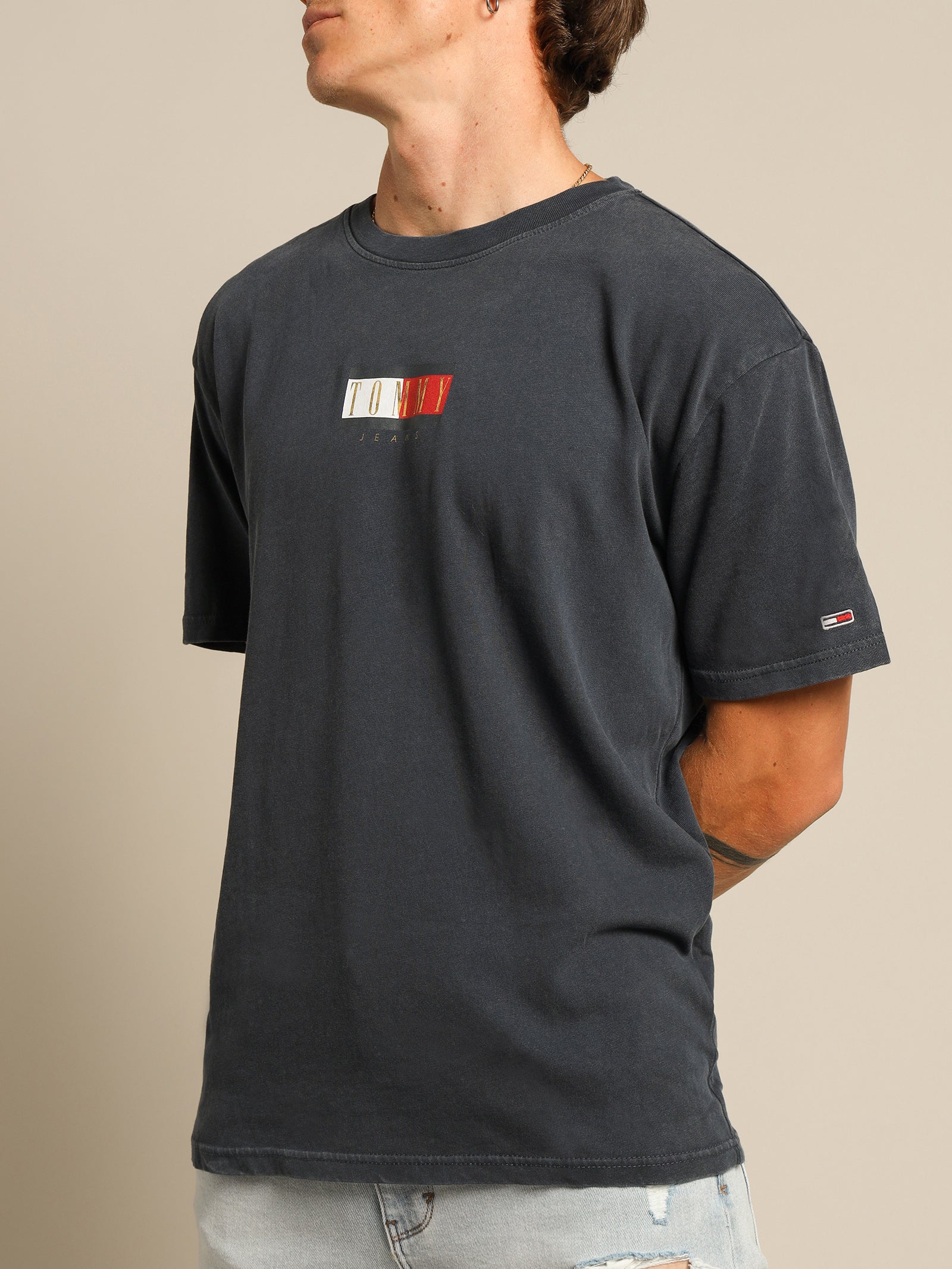 Vintage Flag Print T-Shirt - Image 3