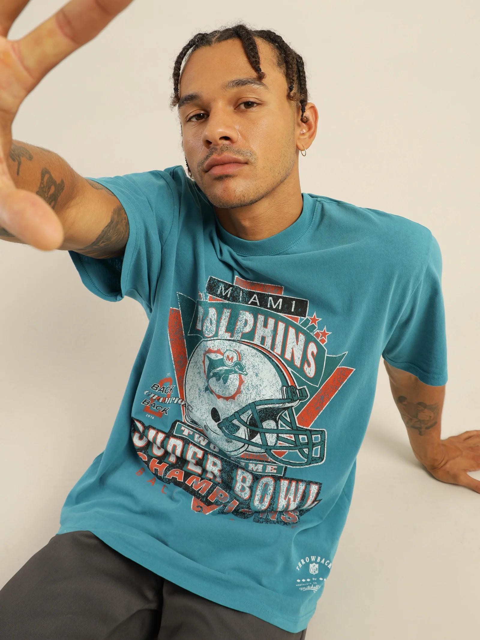 Vintage Miami Dolphins Superbowl T-Shirt - Image 2