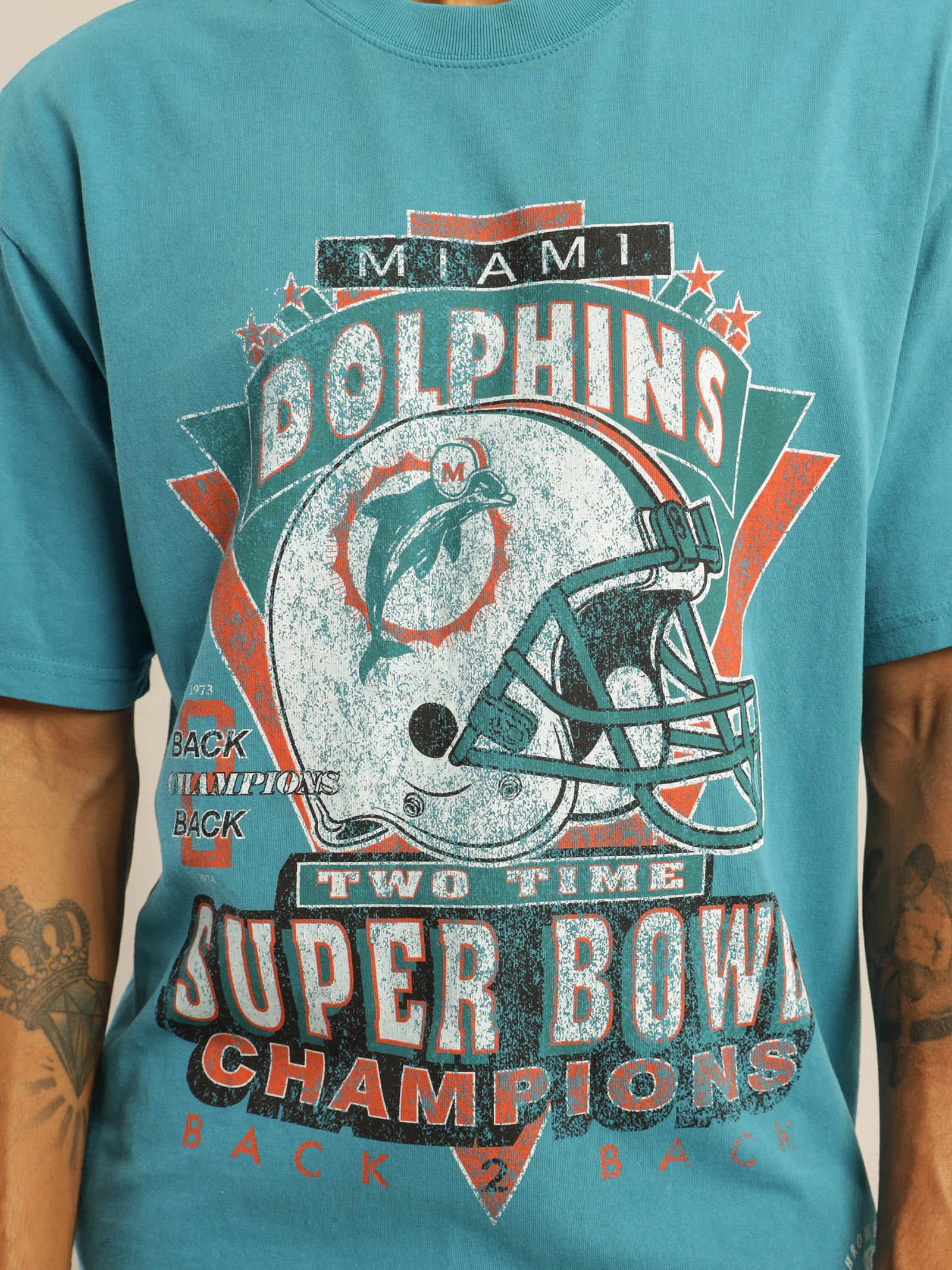 Vintage Miami Dolphins Superbowl T-Shirt - Image 3