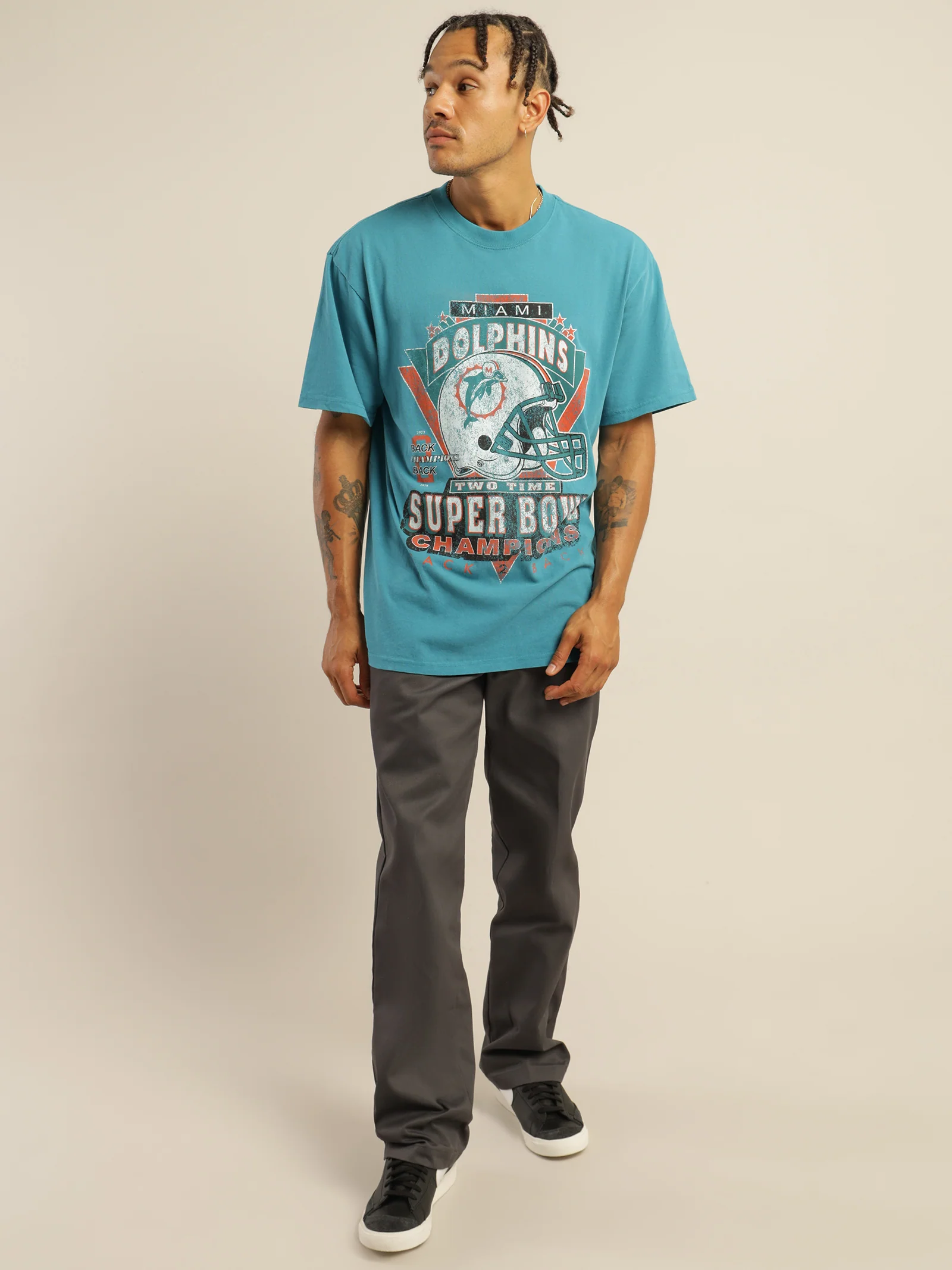 Vintage Miami Dolphins Superbowl T-Shirt - Image 4