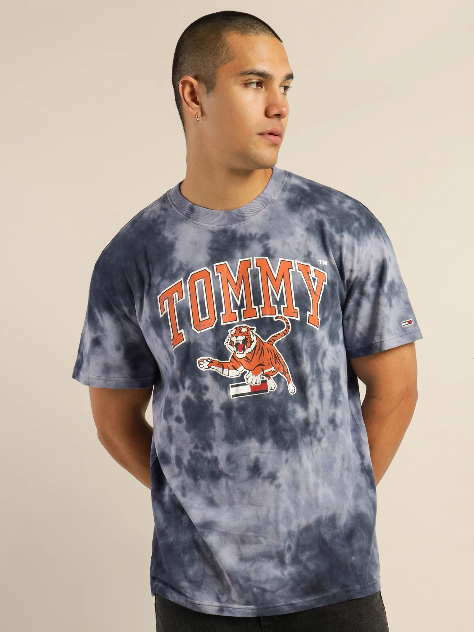 Vintage Tie Dye Tiger T-Shirt - Image 2
