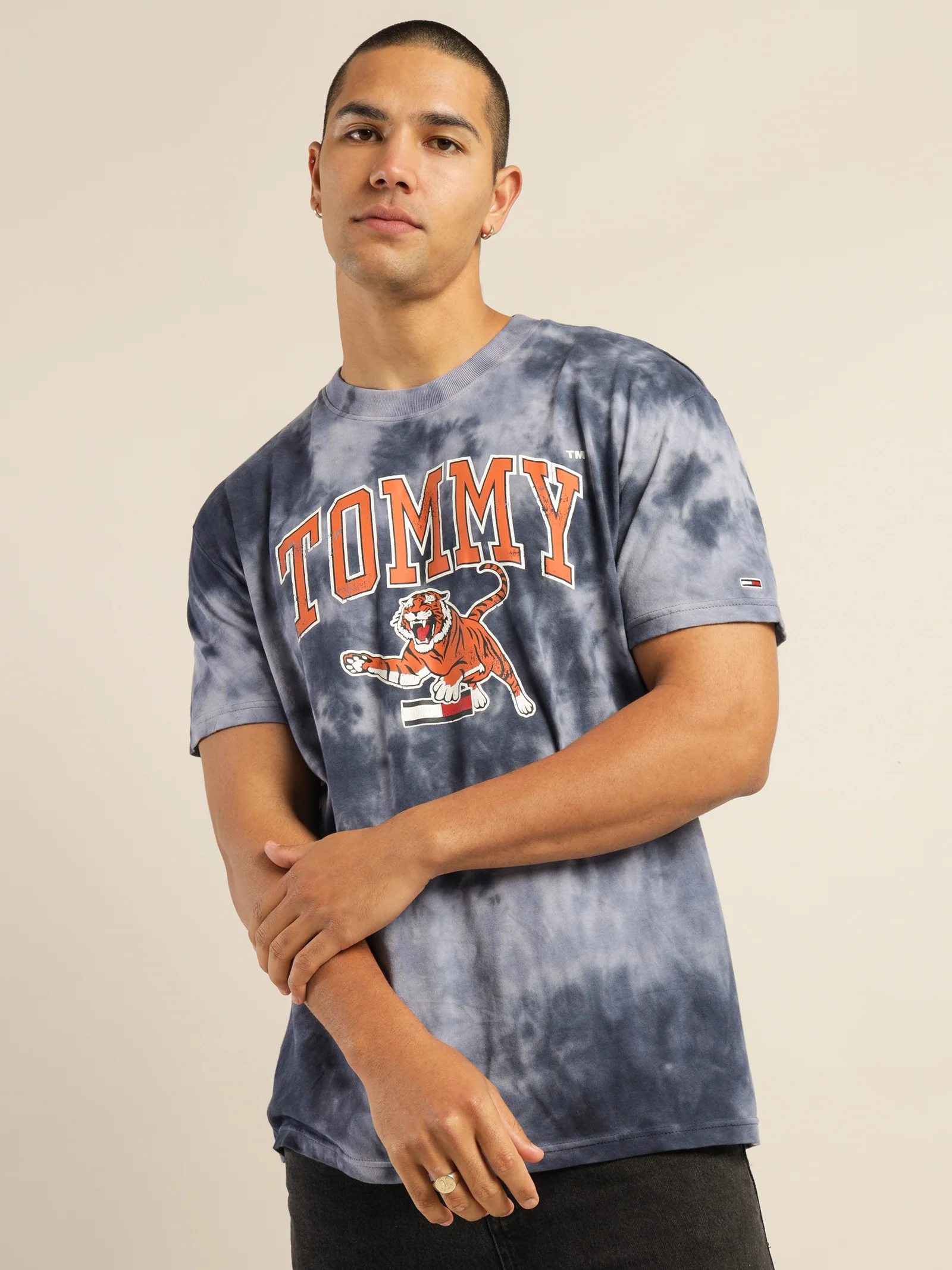 Vintage Tie Dye Tiger T-Shirt - Image 4