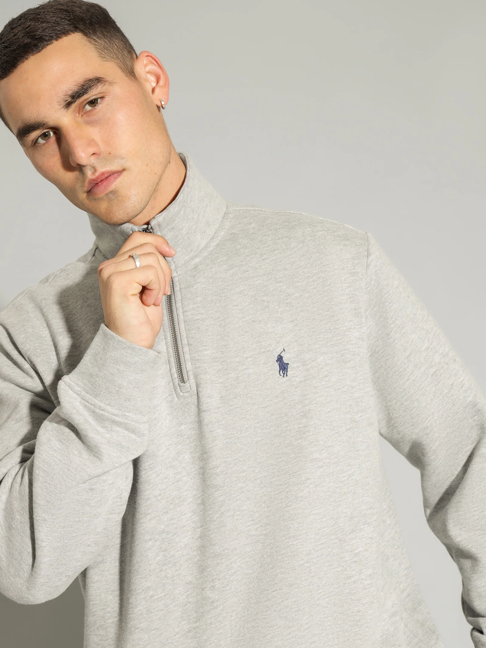Vintage Zip Quarter Zip Sweat - Image 4