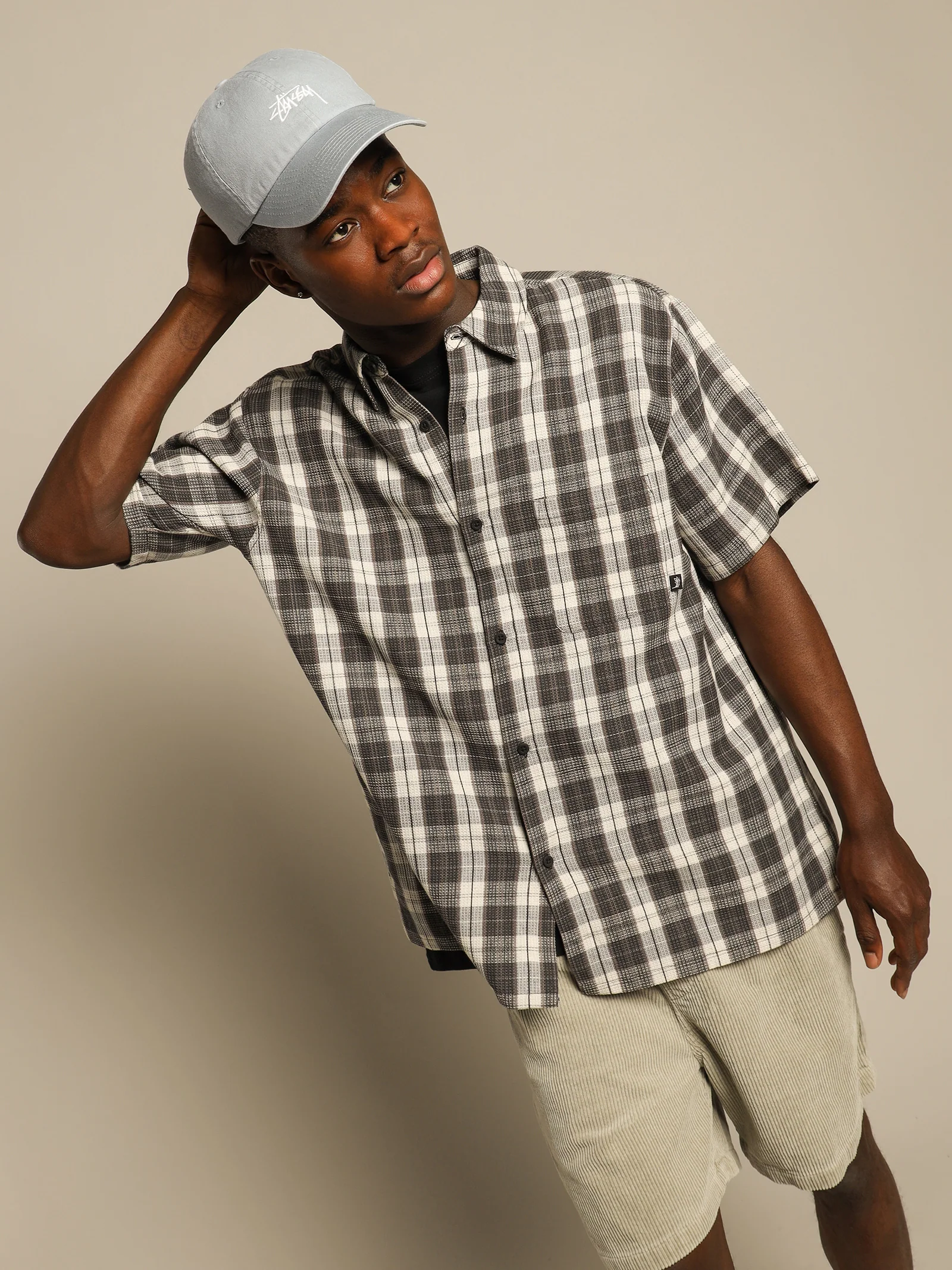 Waffle Check Short Sleeve Shirt - Image 3