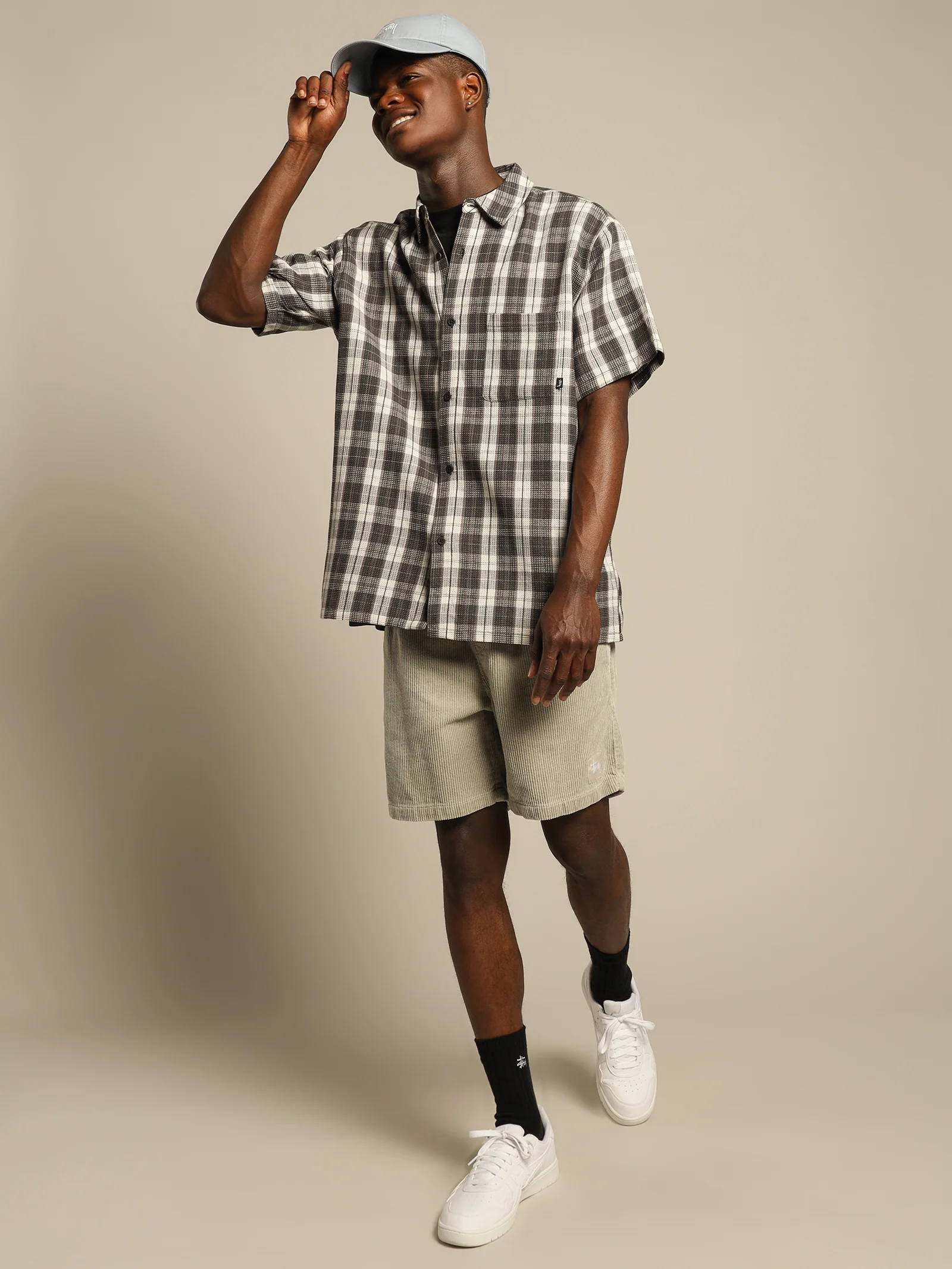 Waffle Check Short Sleeve Shirt - Image 4