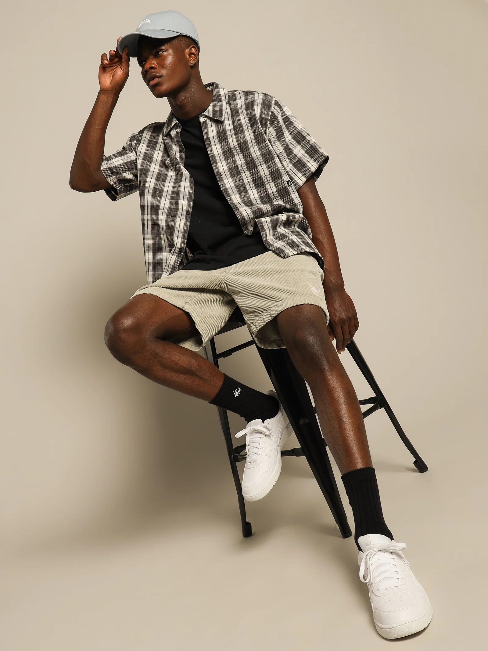 Waffle Check Short Sleeve Shirt - Image 6