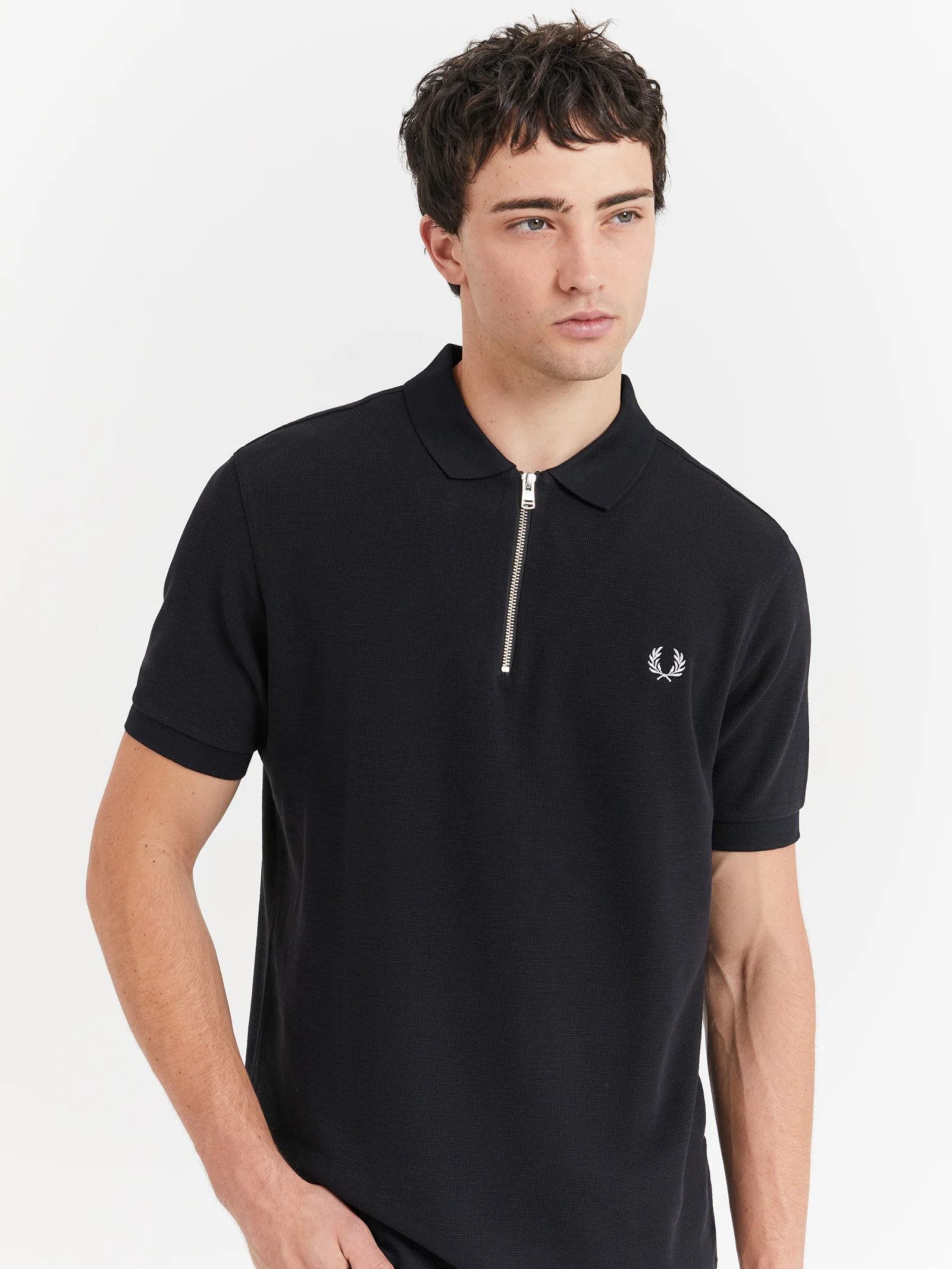 Waffle Textured Polo - Image 3