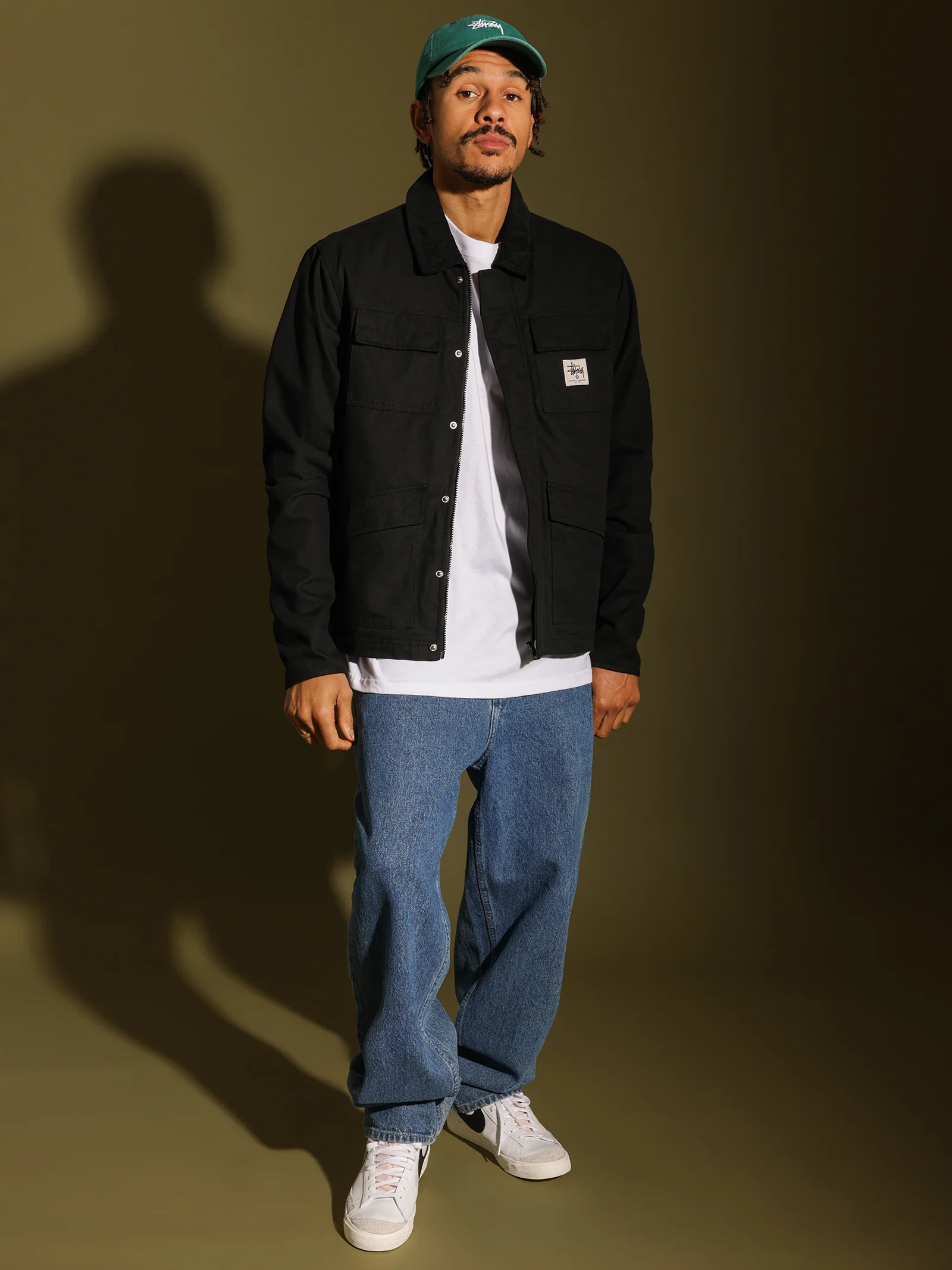 Washed Canvas Shop Jacket - Image 5