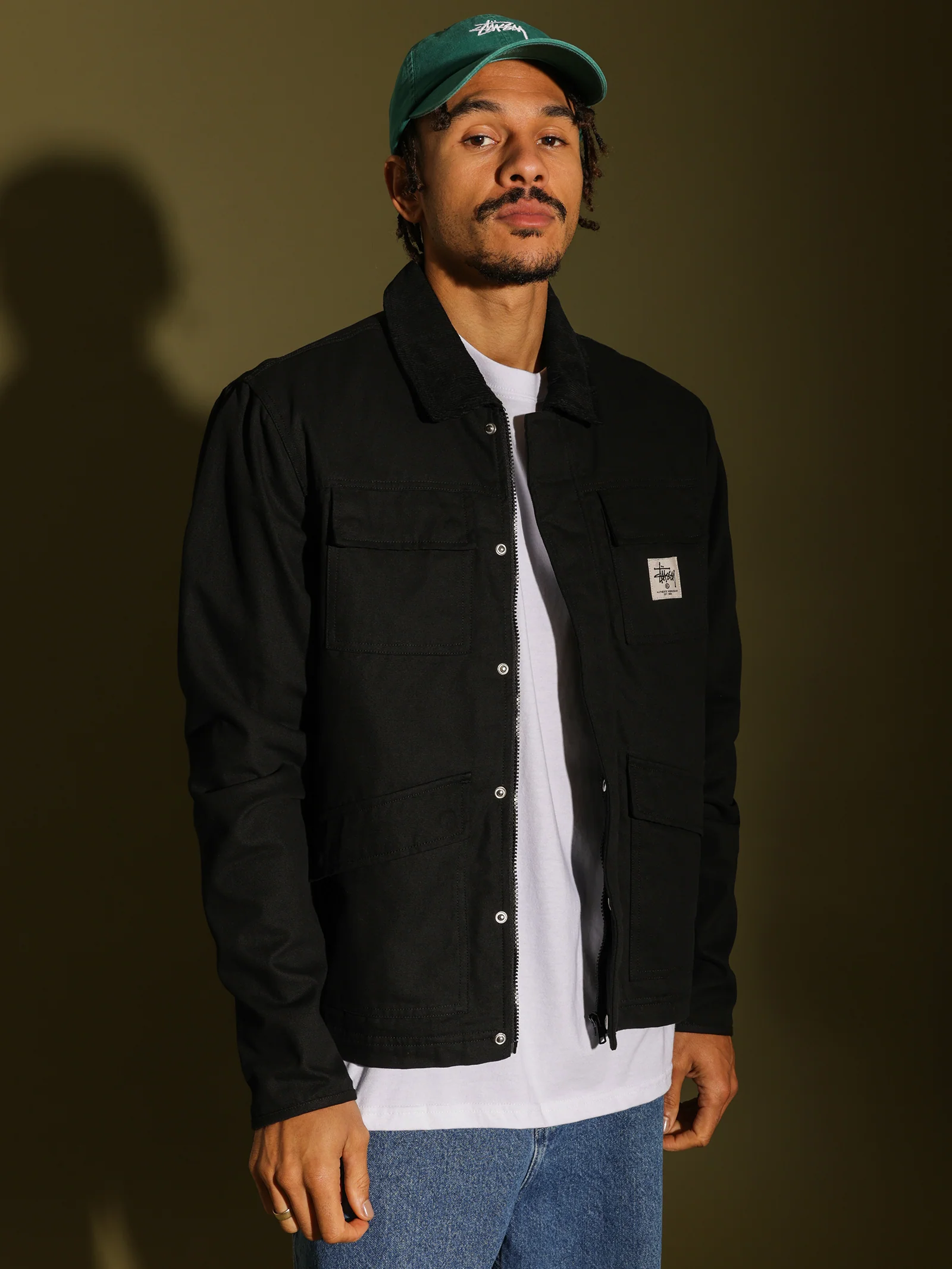 Washed Canvas Shop Jacket - Image 6