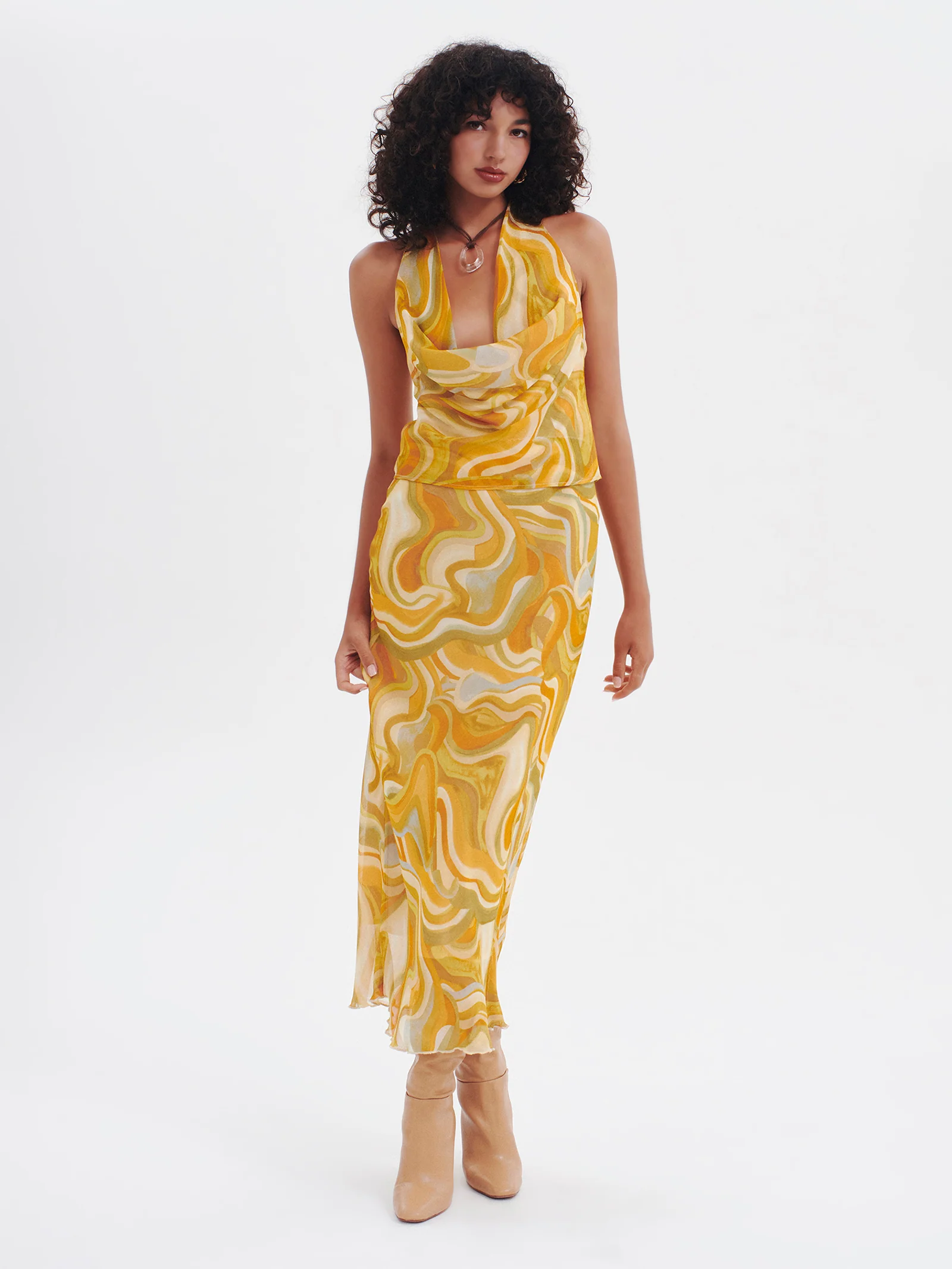 Wavy Baby Midi Skirt - Image 2
