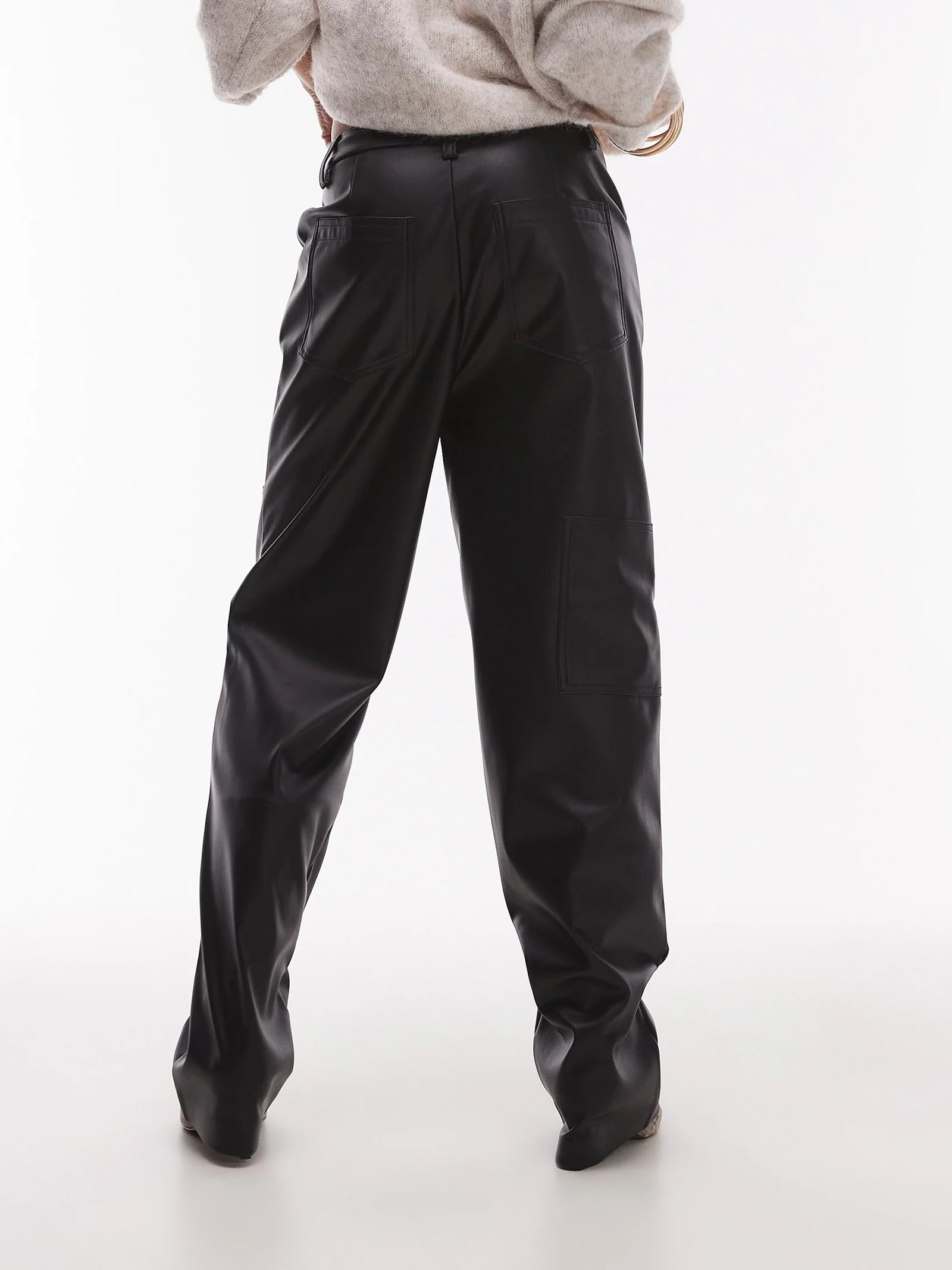 Western Patch Leather Trouser - Image 2