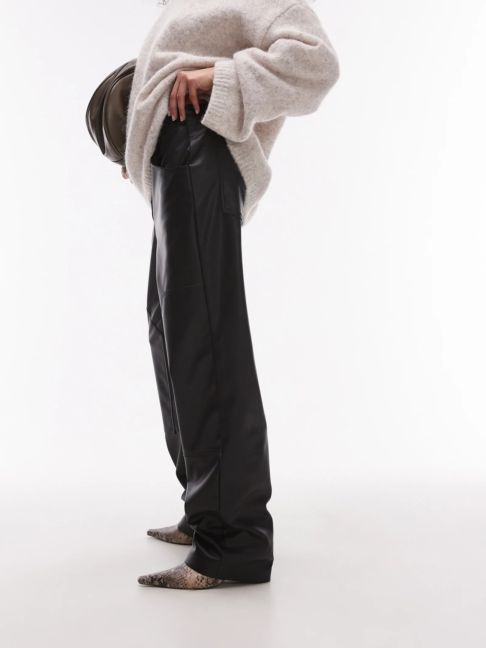 Western Patch Leather Trouser - Image 4