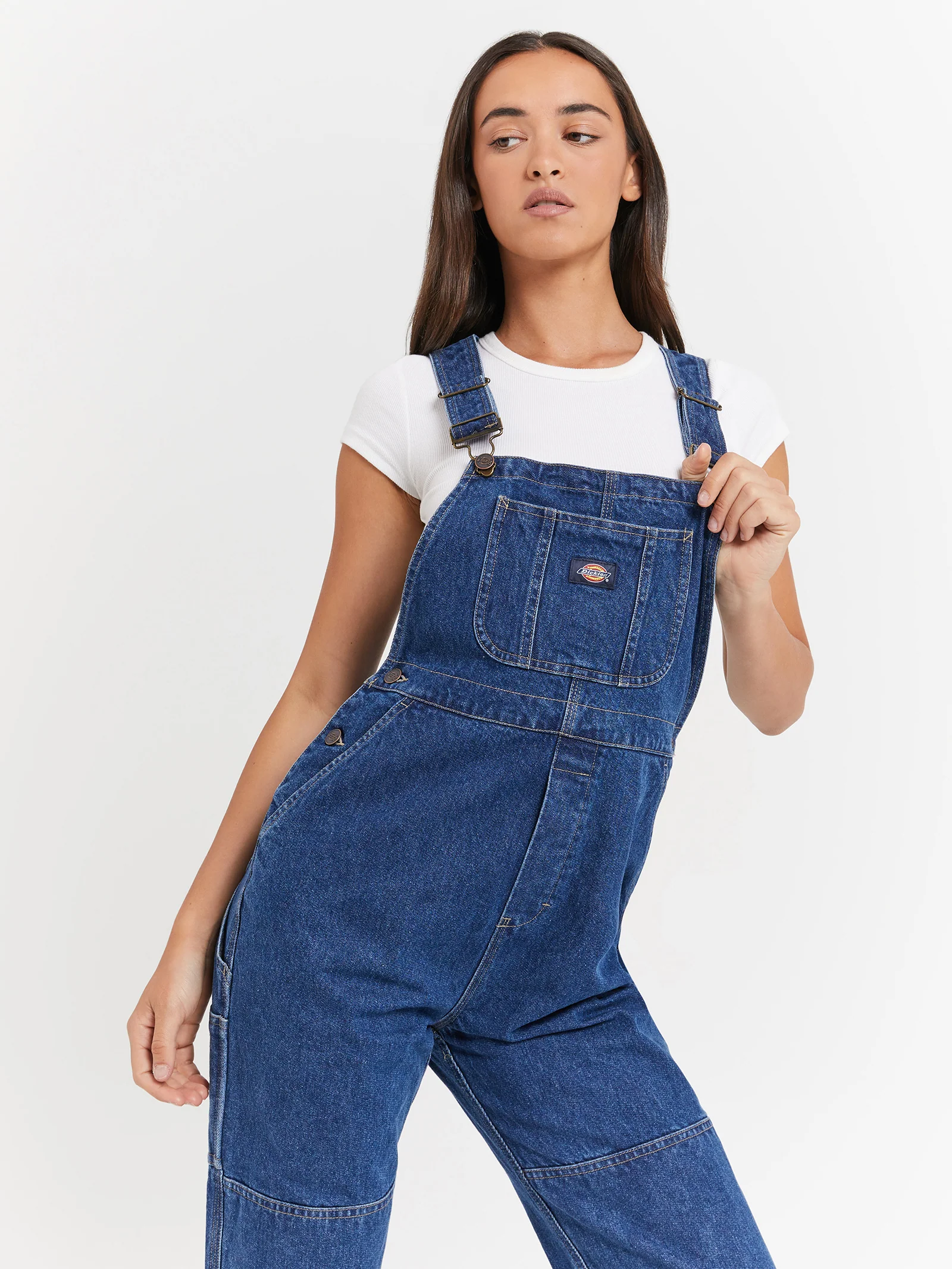 Whitney Denim Carpenter Double Knee Dungarees - Image 3