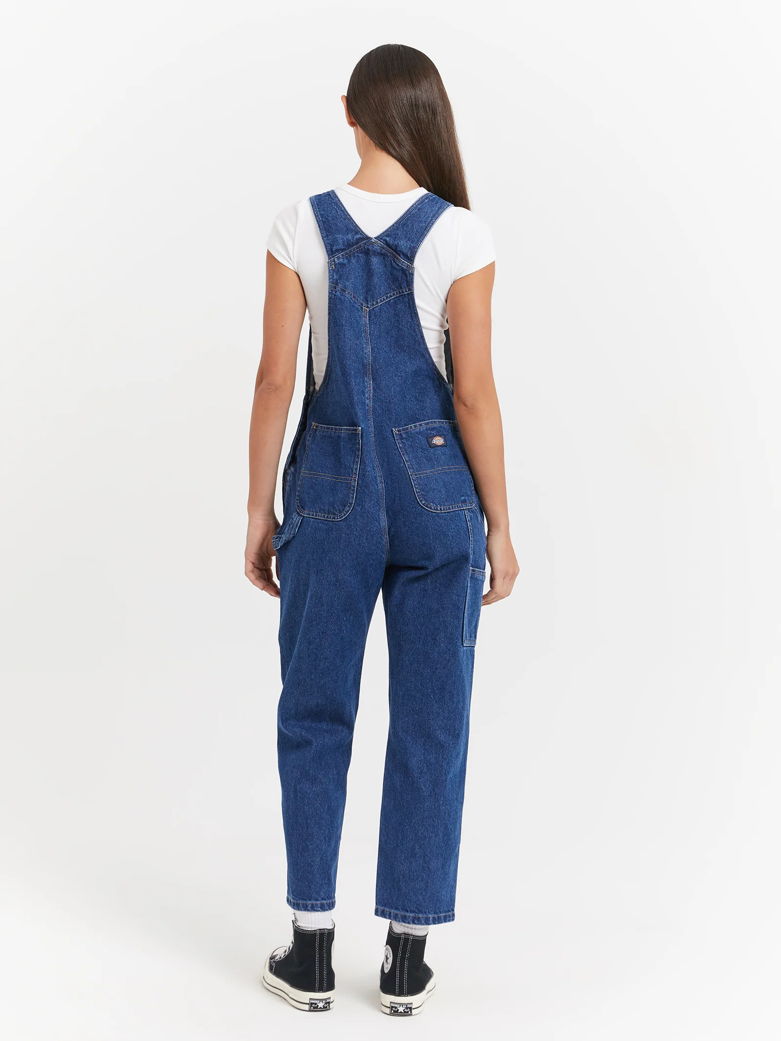 Whitney Denim Carpenter Double Knee Dungarees - Image 5