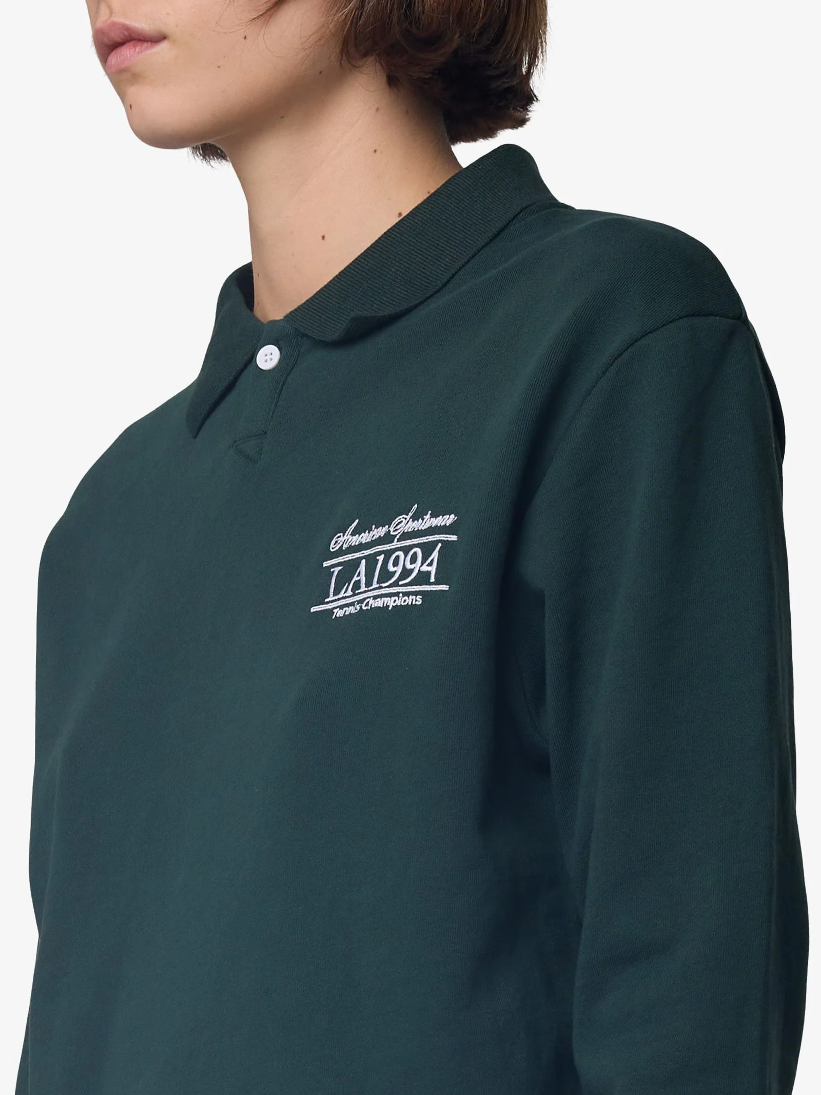 American Sportswear Long Sleeve Polo - Image 3
