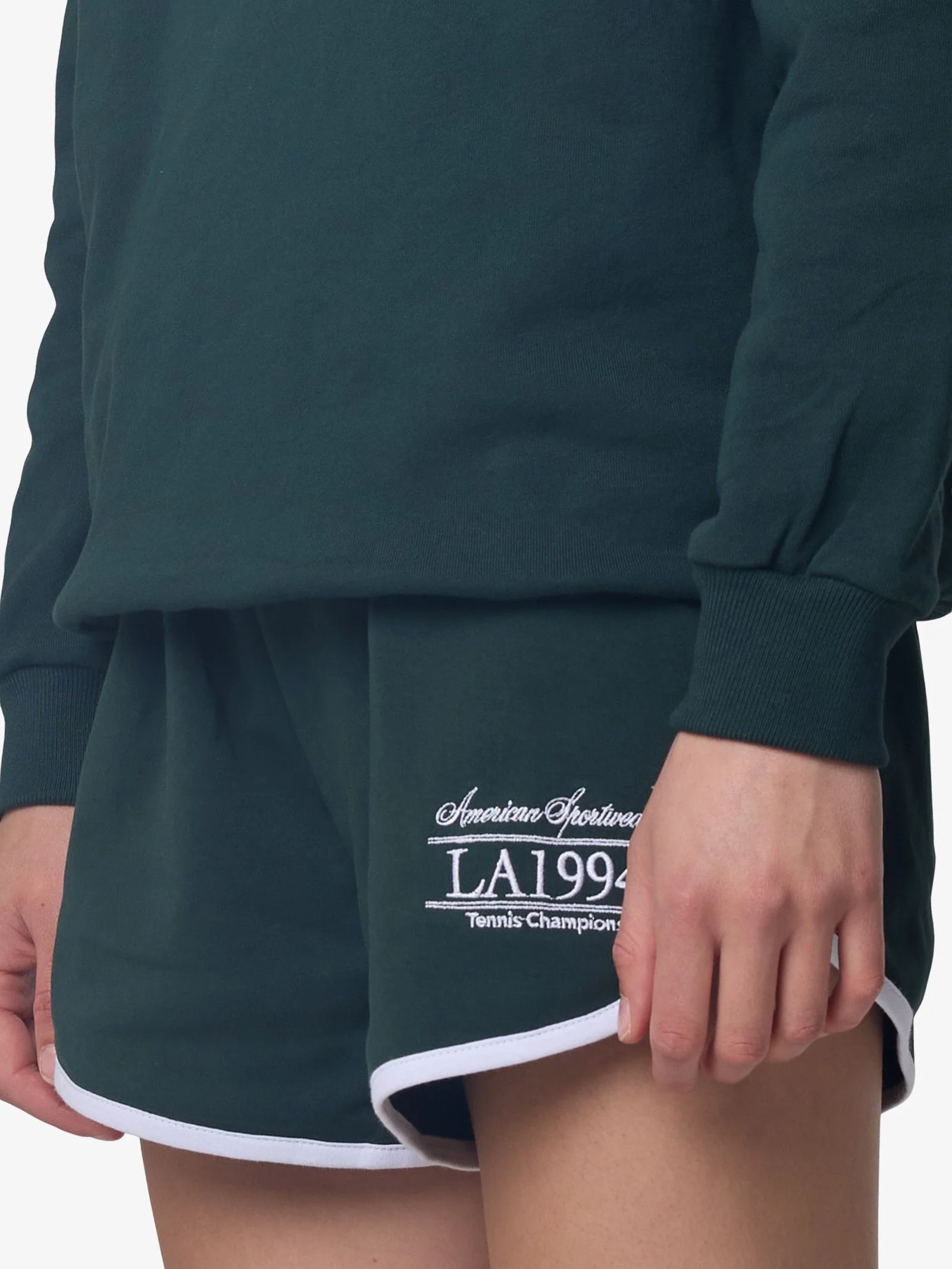 American Sportswear Scalloped Sweat Shorts - Image 3