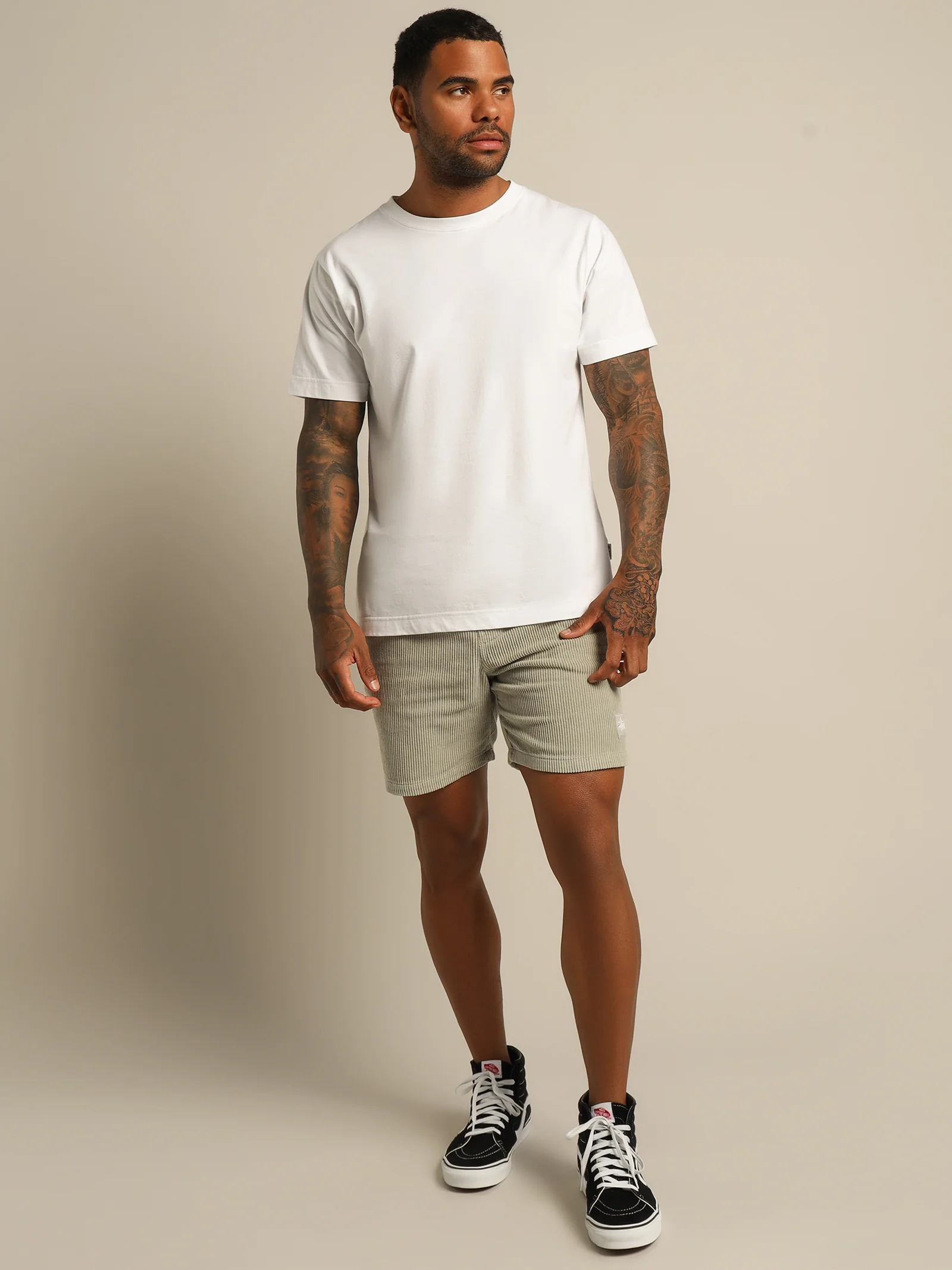 Wide Whale Corduroy Beach Shorts - Image 4