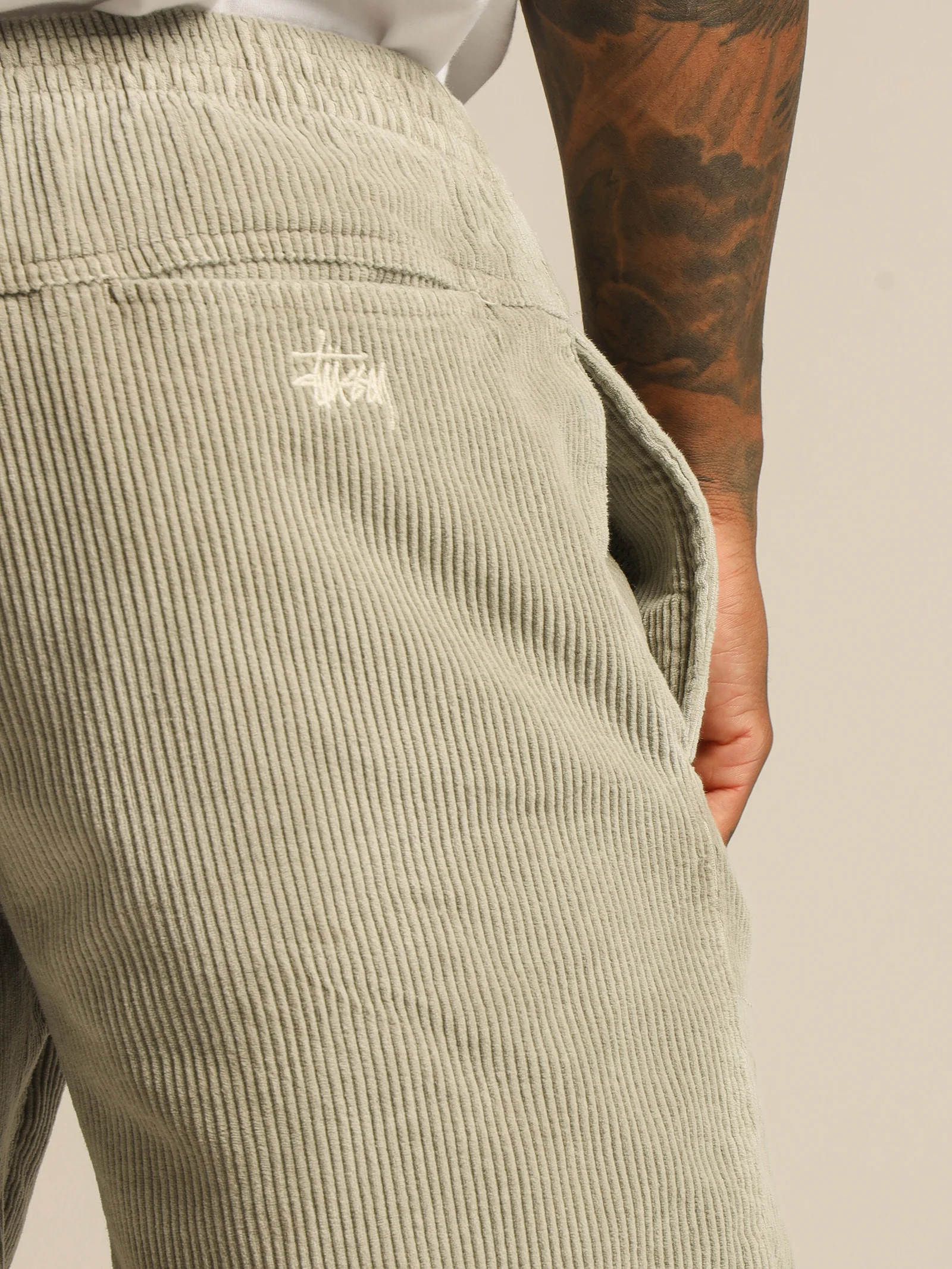 Wide Whale Corduroy Beach Shorts - Image 5