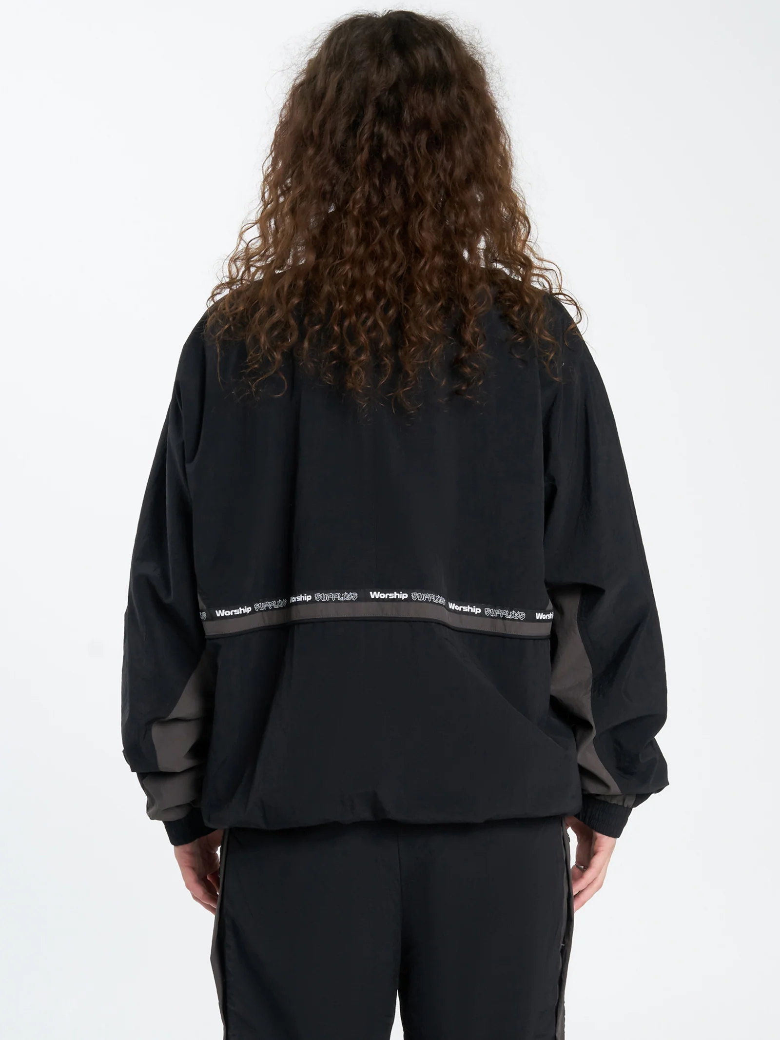 Win Win Crushed Nylon Track Jacket - Image 5