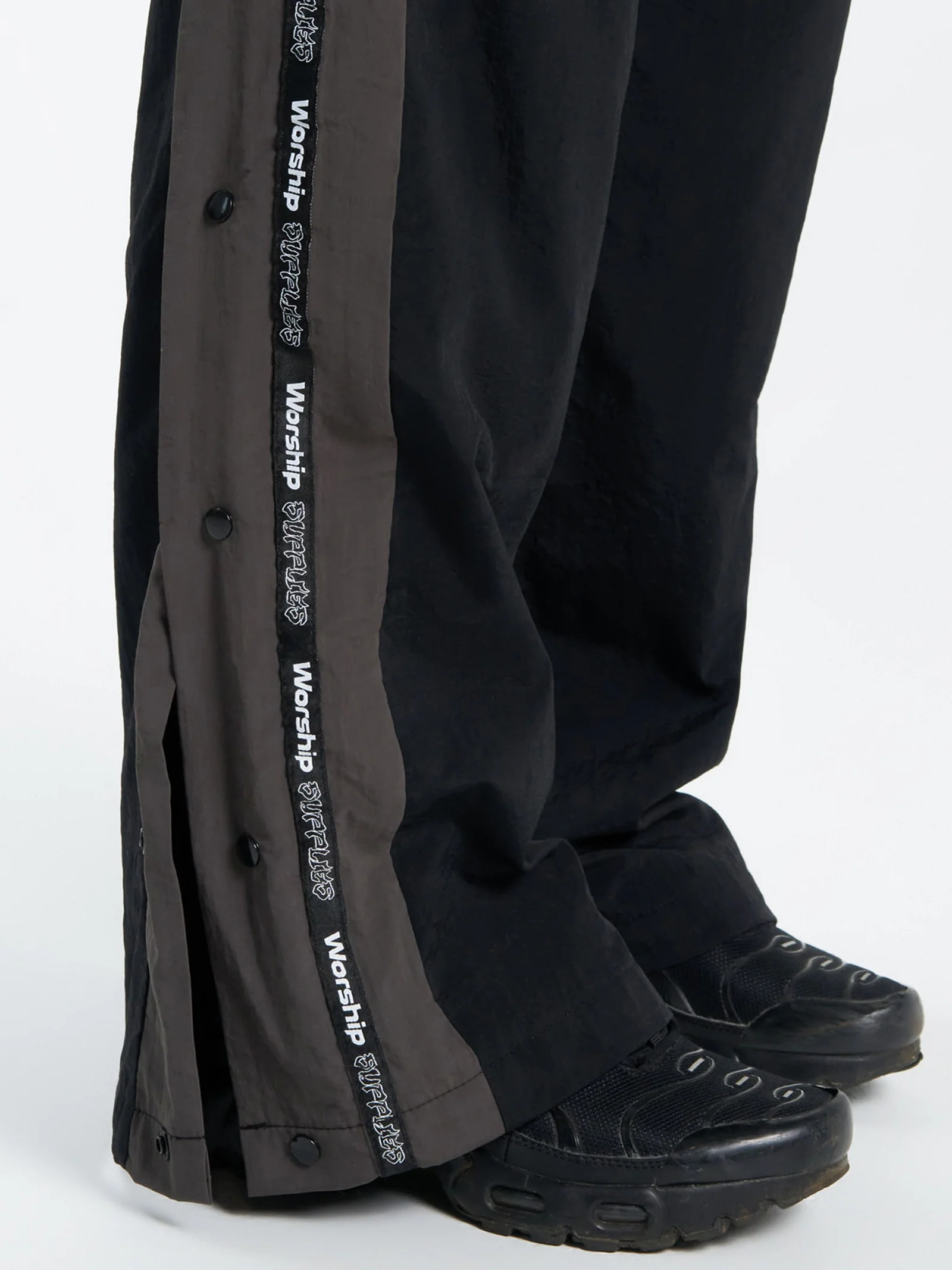 Win Win Crushed Nylon Track Pants - Image 5