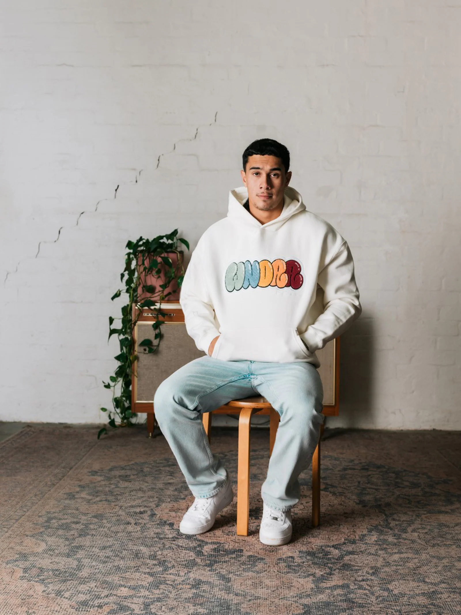 Blissed Hood Sweat - Off White - Image 2