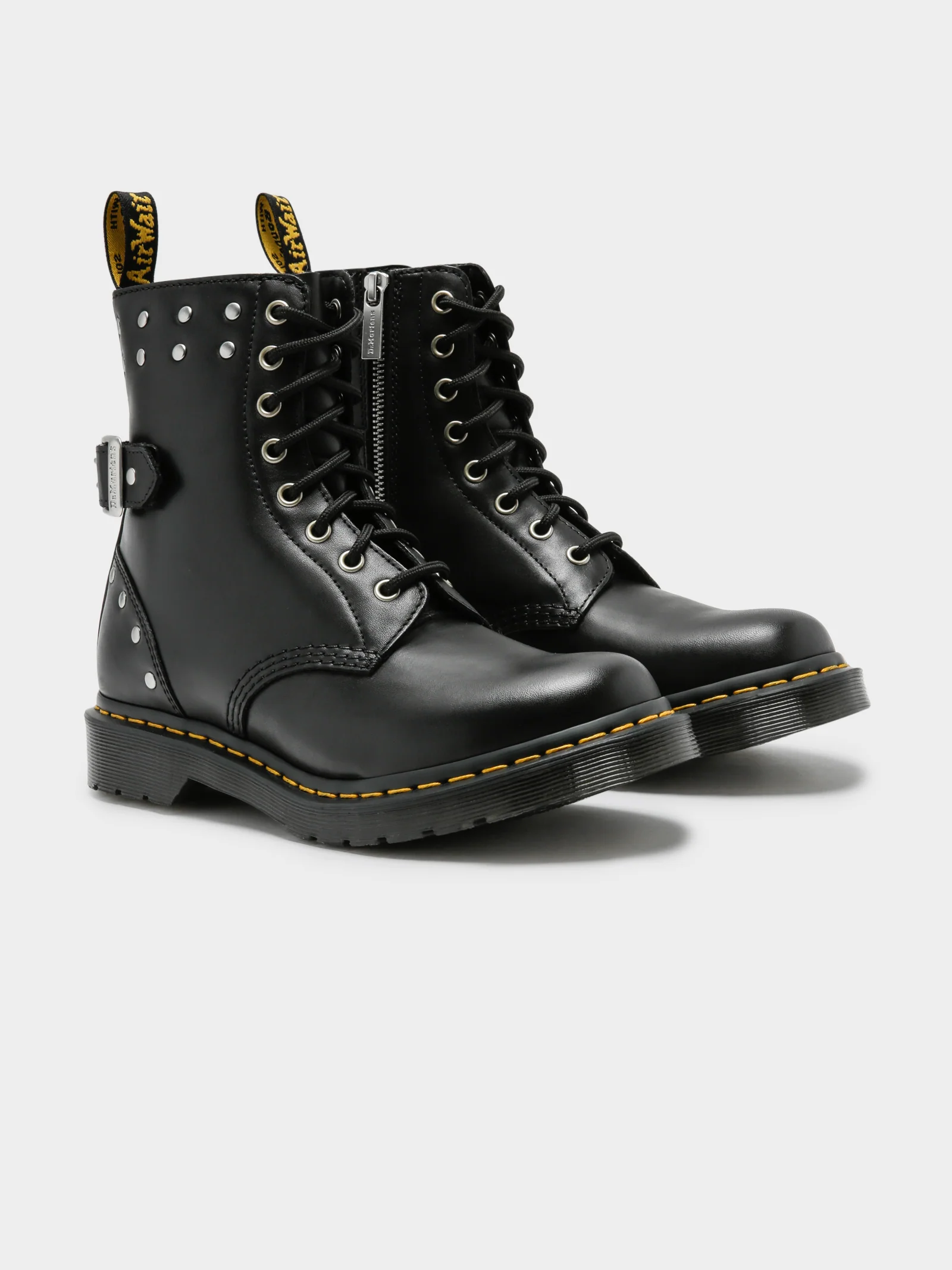 Womens 1460 Pascal Hardware Nappa Leather Boots - Image 7