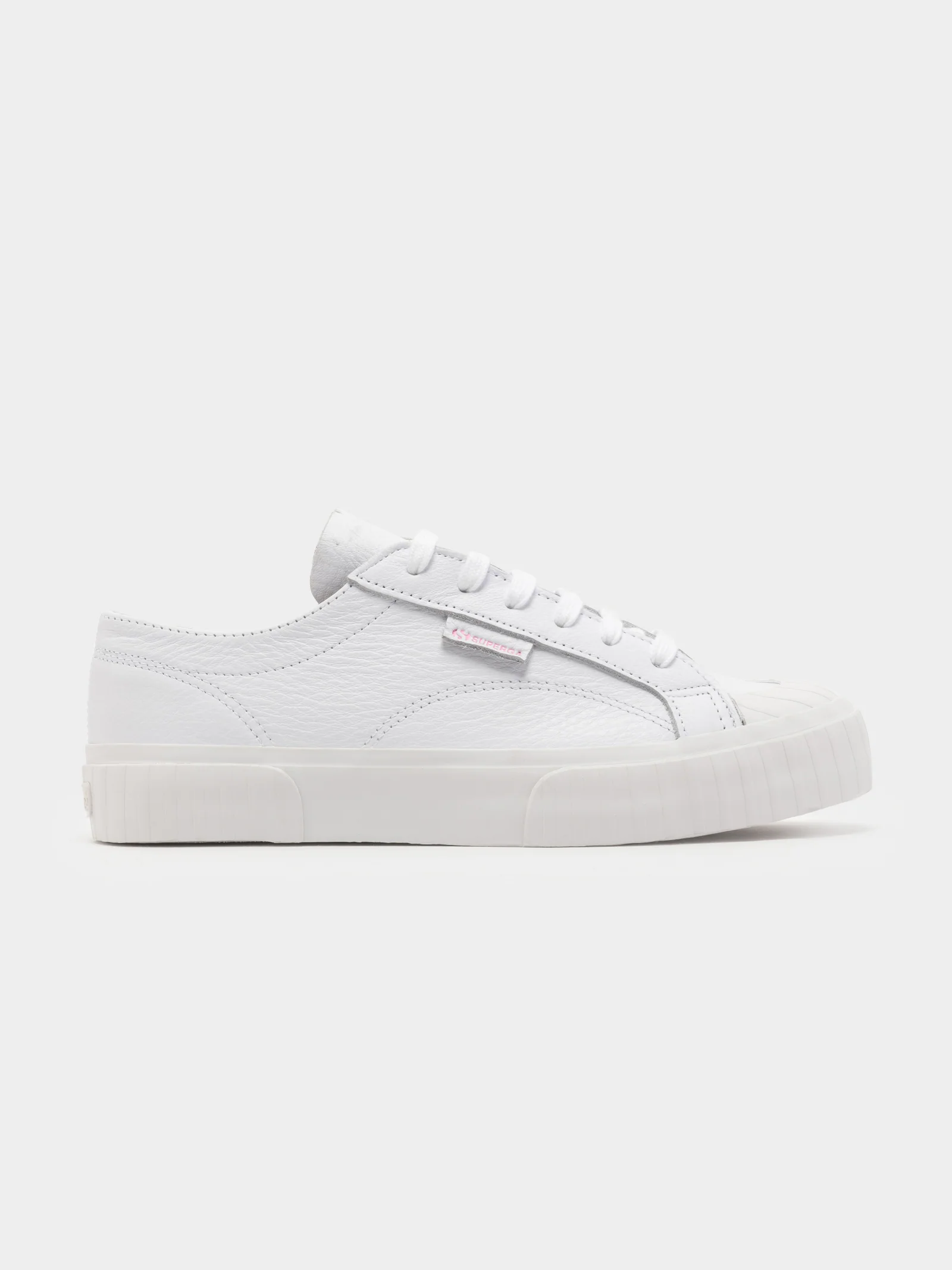 Womens 2630 Stripe Tumbled Leather Sneakers - Image 2