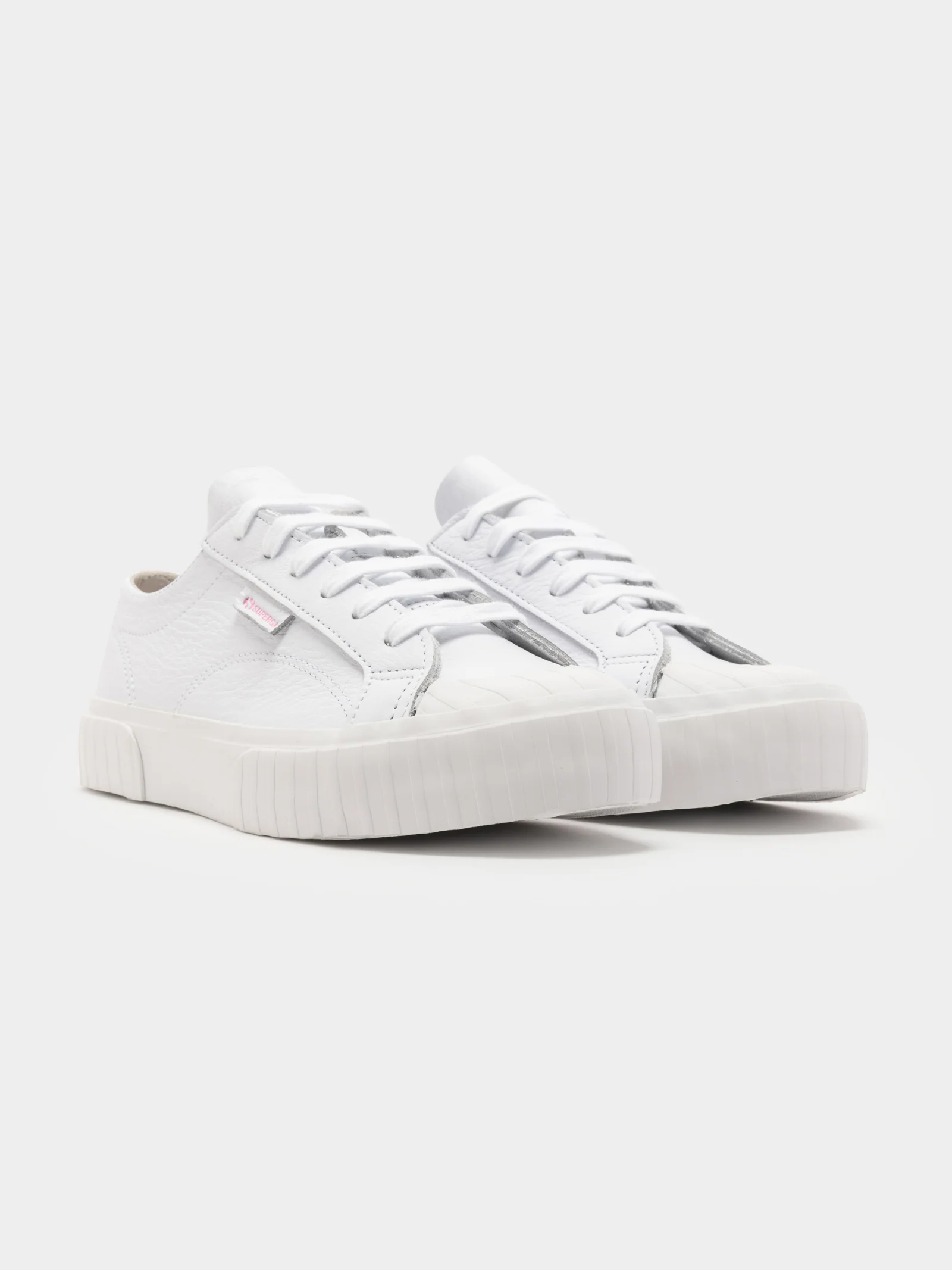 Womens 2630 Stripe Tumbled Leather Sneakers - Image 6