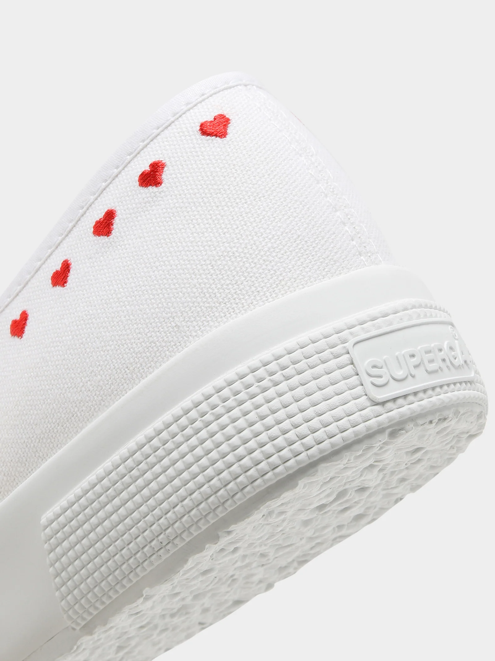Womens 2750 Cotu Canvas Little Hearts Embroidery Sneakers - Image 3