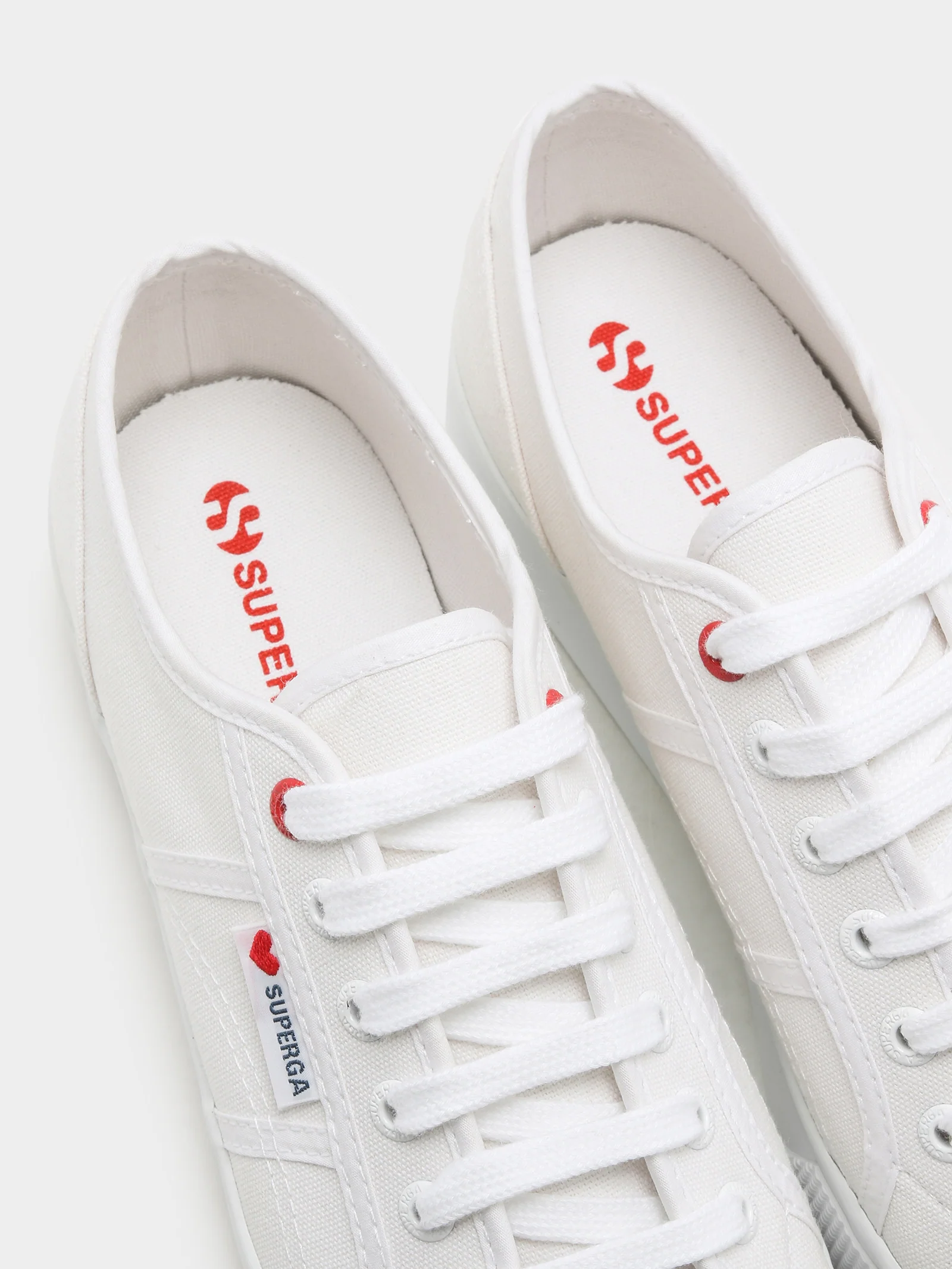 Womens 2790 Midform Canvas Little Hearts Embroidery Sneakers - Image 5