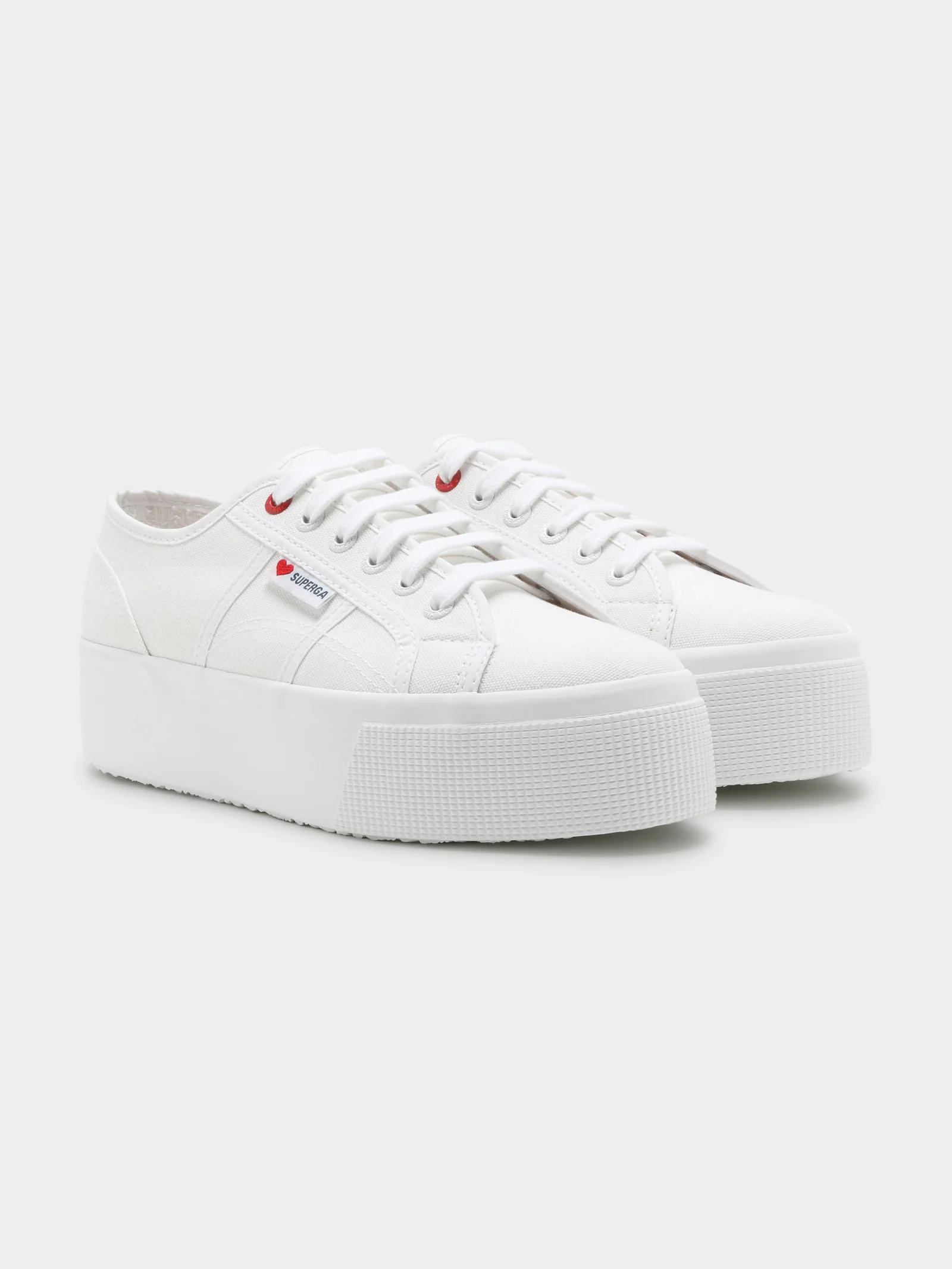 Womens 2790 Midform Canvas Little Hearts Embroidery Sneakers - Image 6