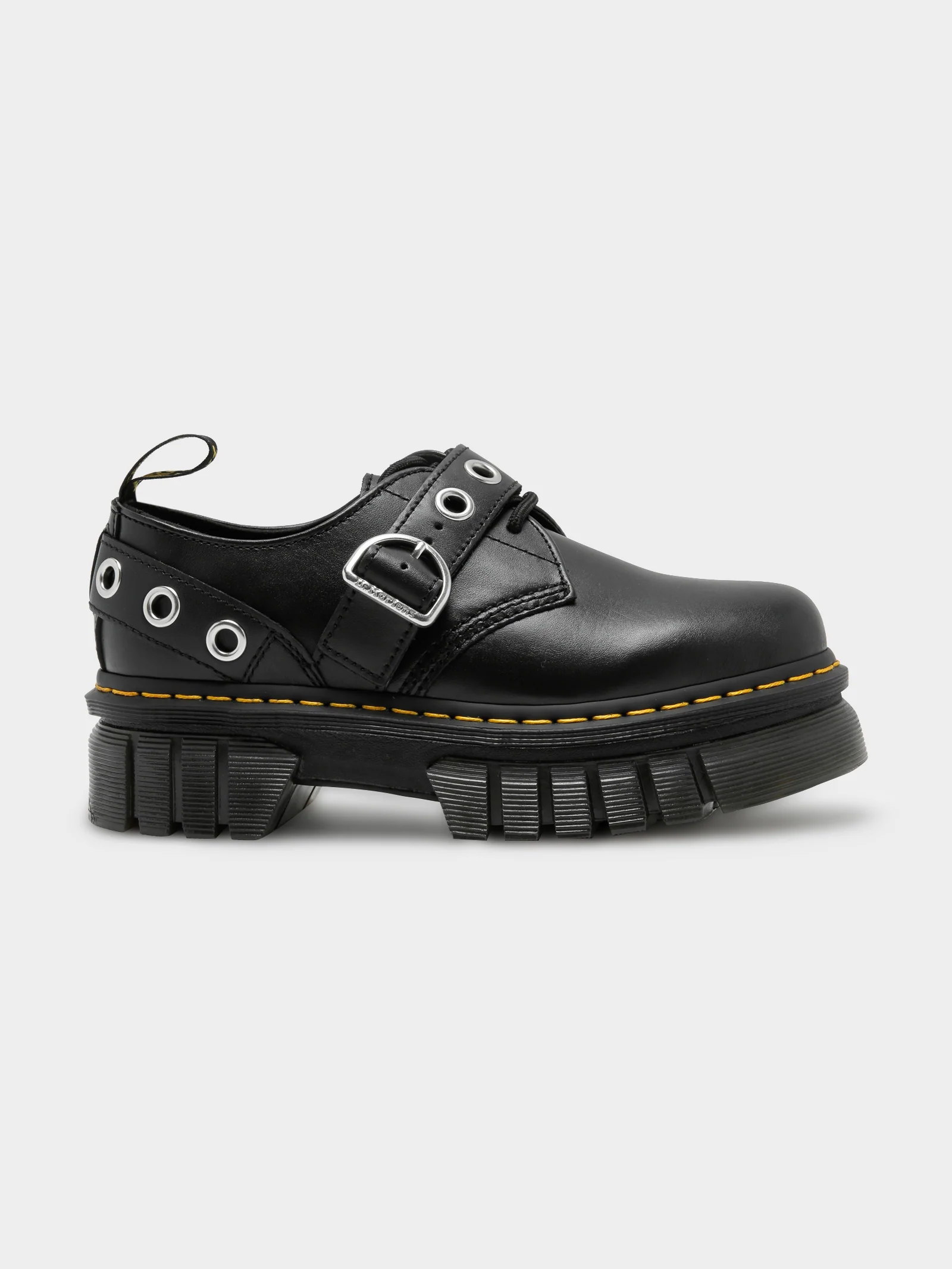 Womens Audrick Hardware Leather Platform Shoes - Image 2