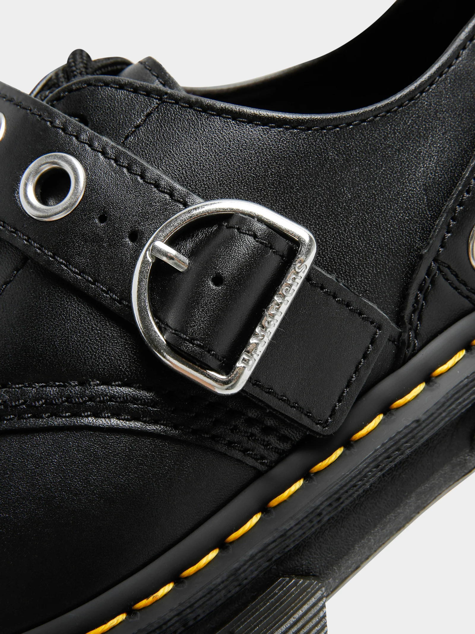 Womens Audrick Hardware Leather Platform Shoes - Image 4