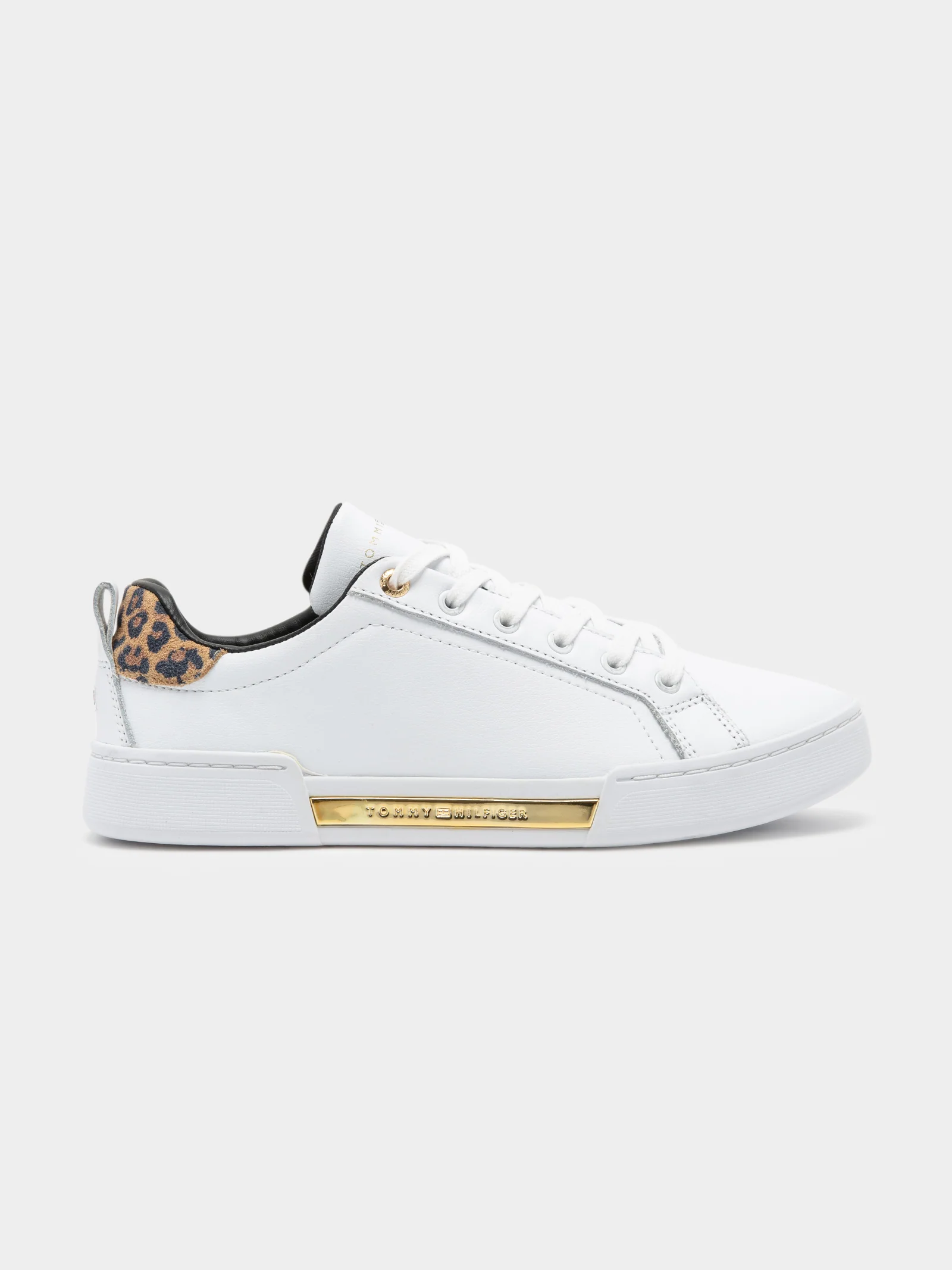 Womens Branded Leopard Print Trainers - Image 2