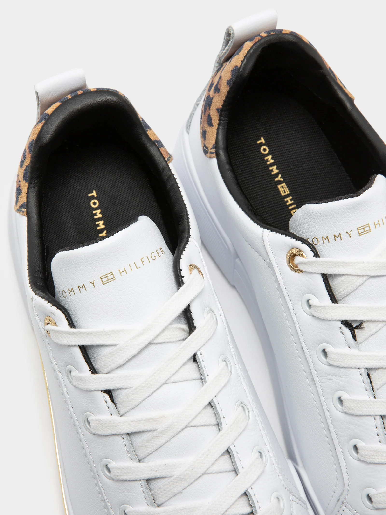 Womens Branded Leopard Print Trainers - Image 3