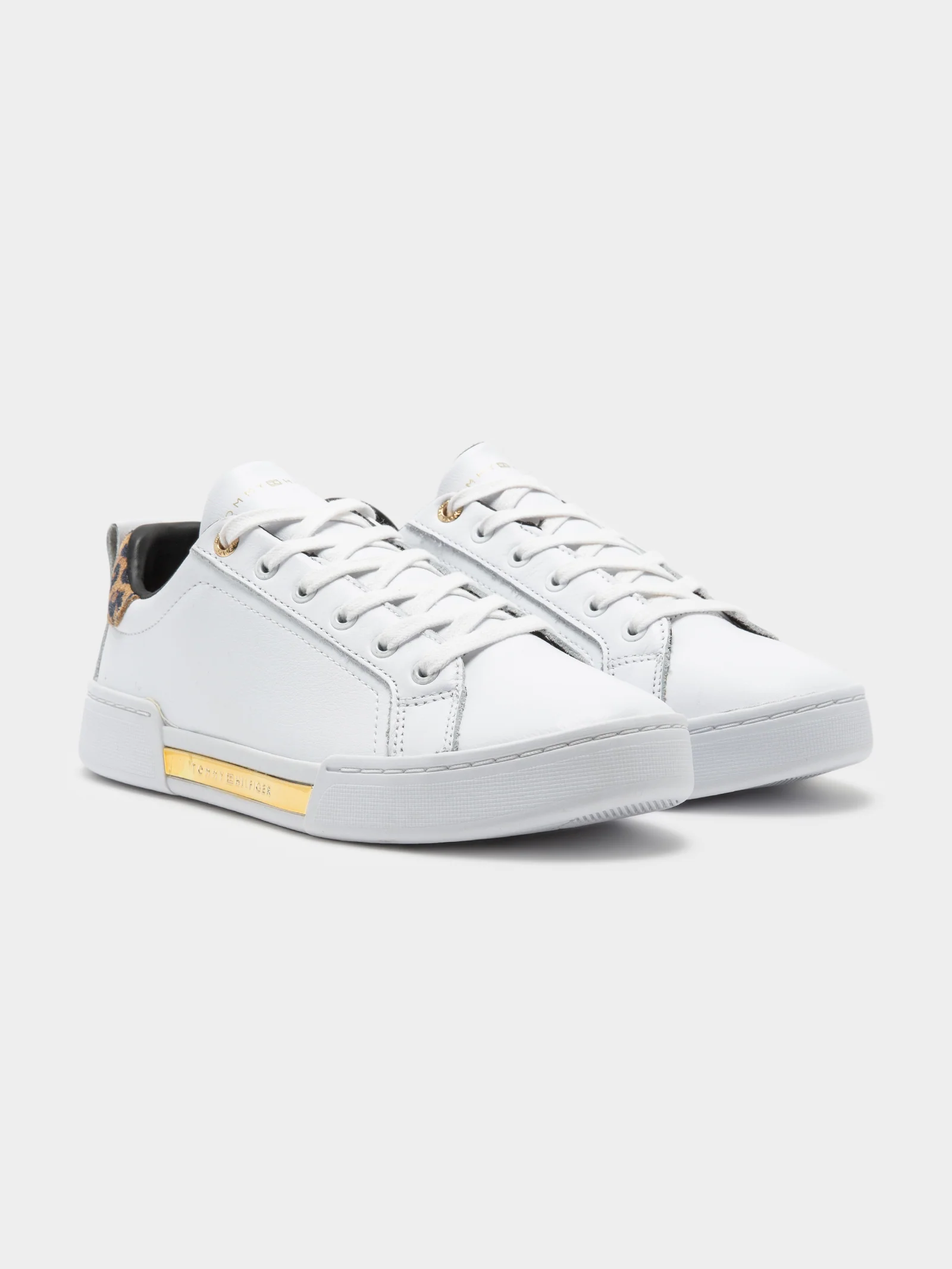 Womens Branded Leopard Print Trainers - Image 6