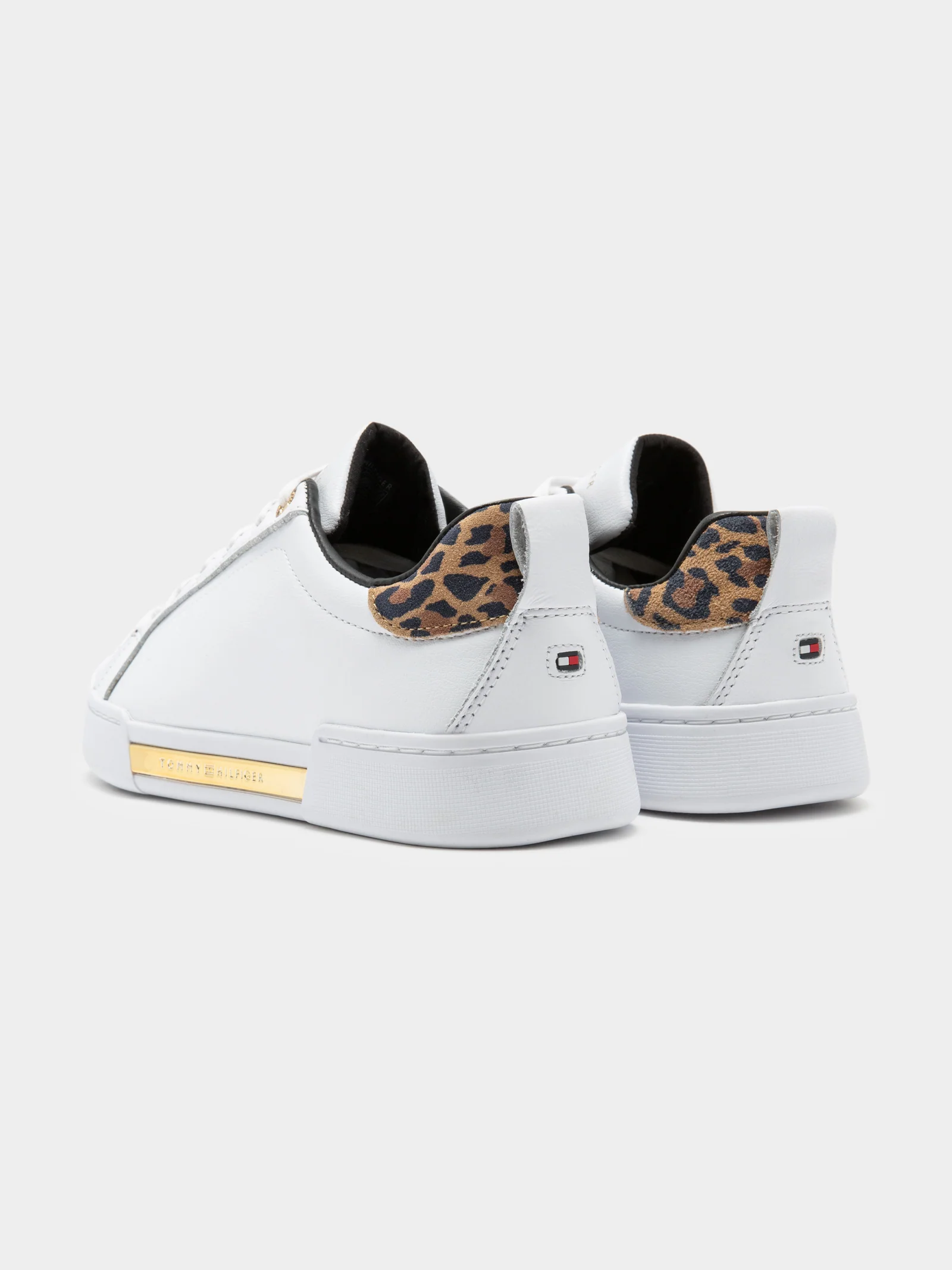 Womens Branded Leopard Print Trainers - Image 7