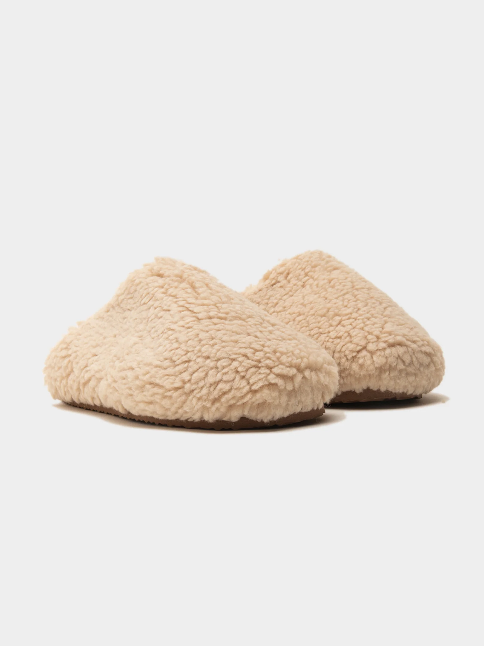 Womens Brenda Sherpa Slides - Image 5