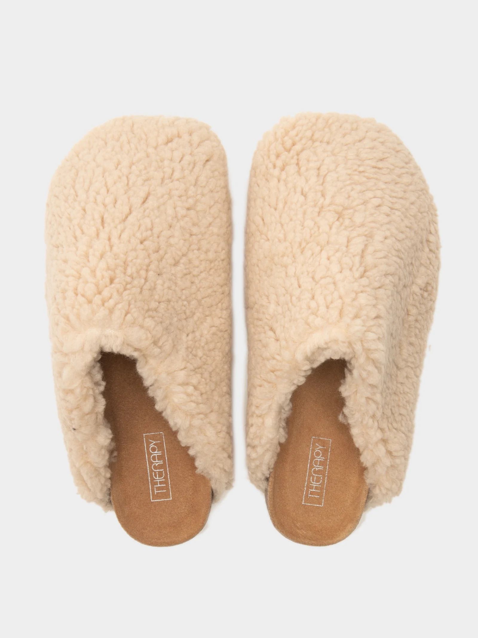 Womens Brenda Sherpa Slides - Image 6