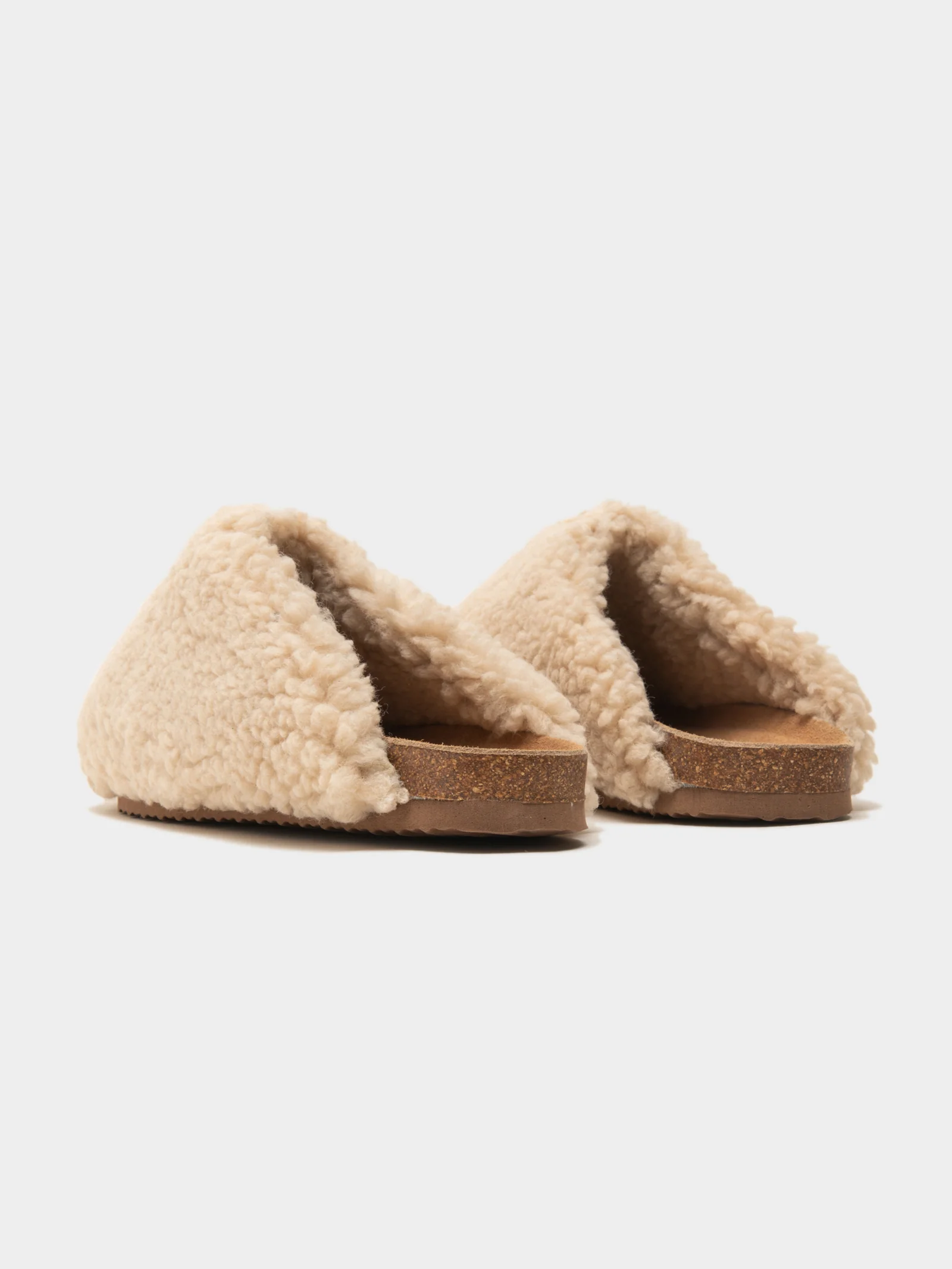 Womens Brenda Sherpa Slides - Image 7
