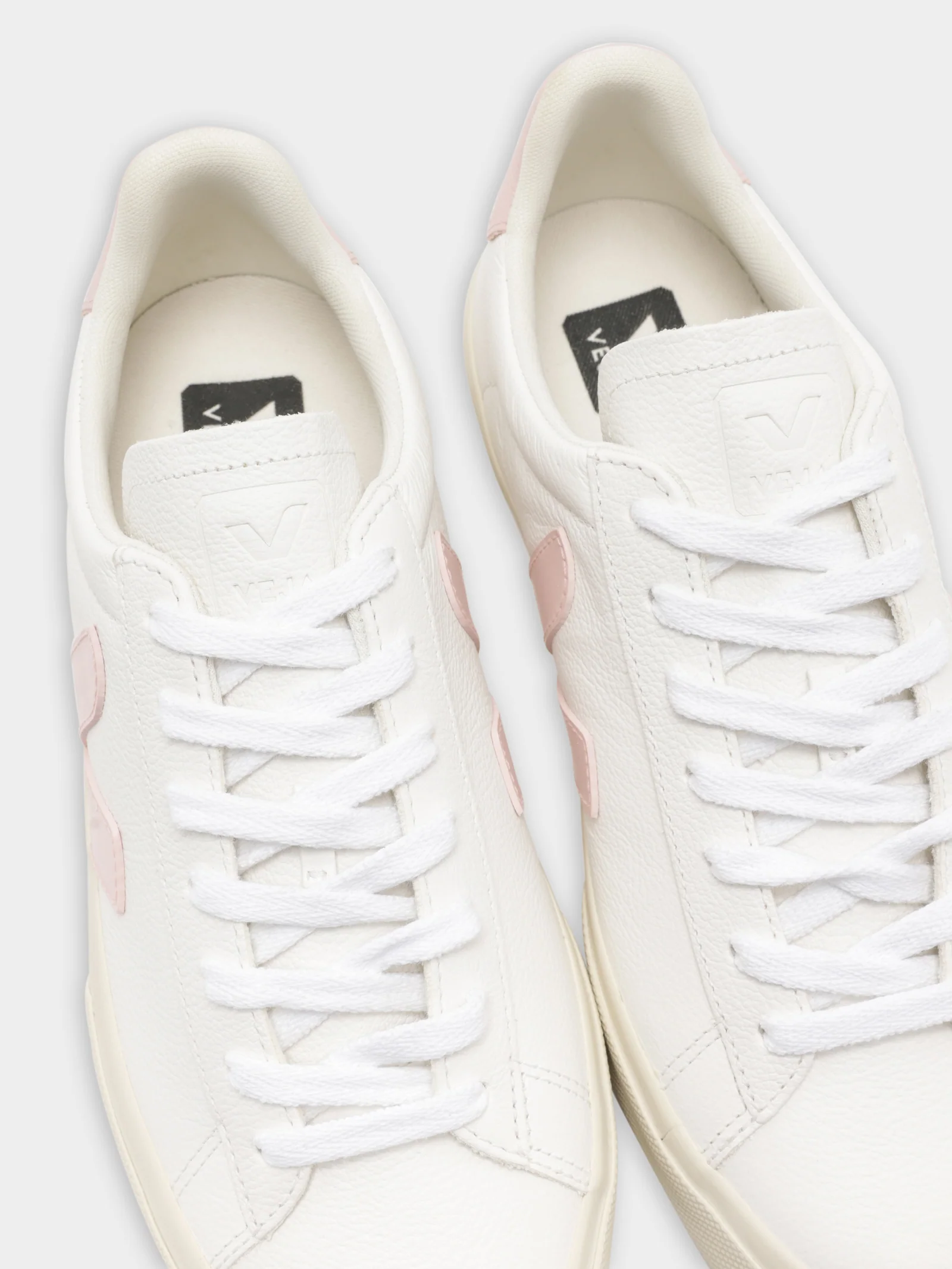 Womens Campo Leather Sneakers - Image 3