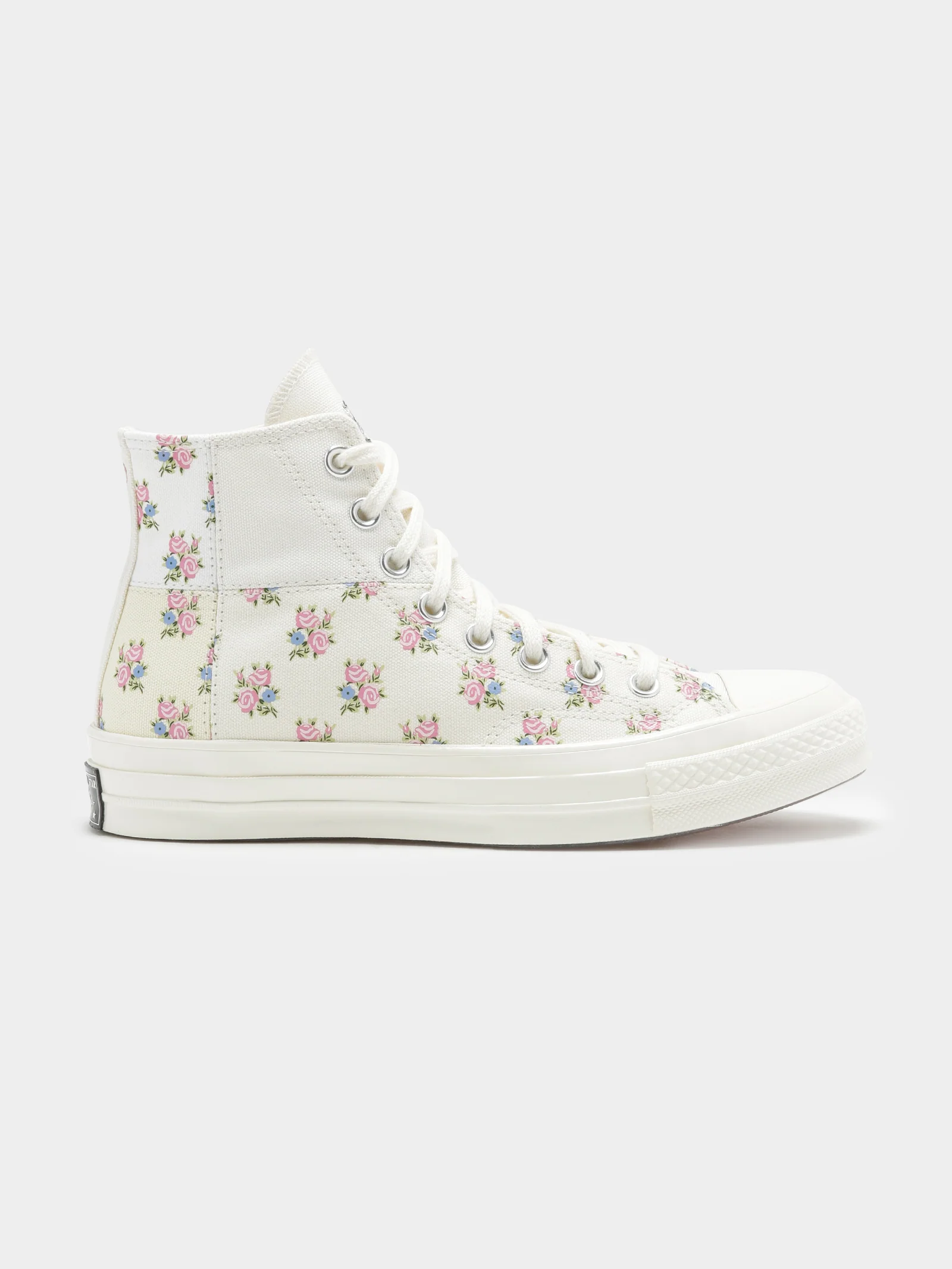 Womens Chuck 70 High Top Patchwork Floral Sneakers - Image 3