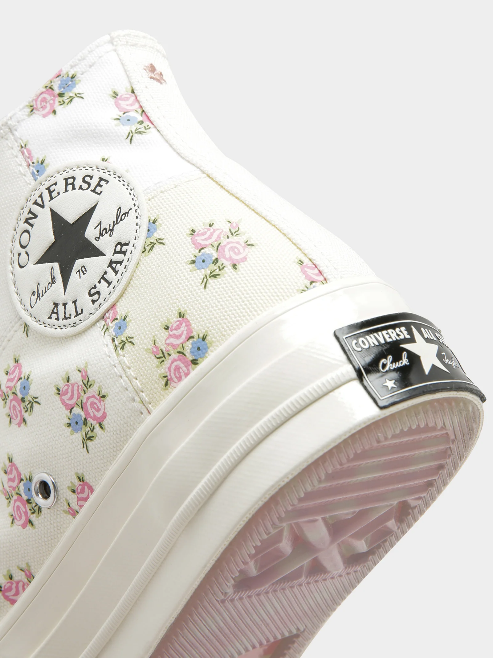Womens Chuck 70 High Top Patchwork Floral Sneakers - Image 5