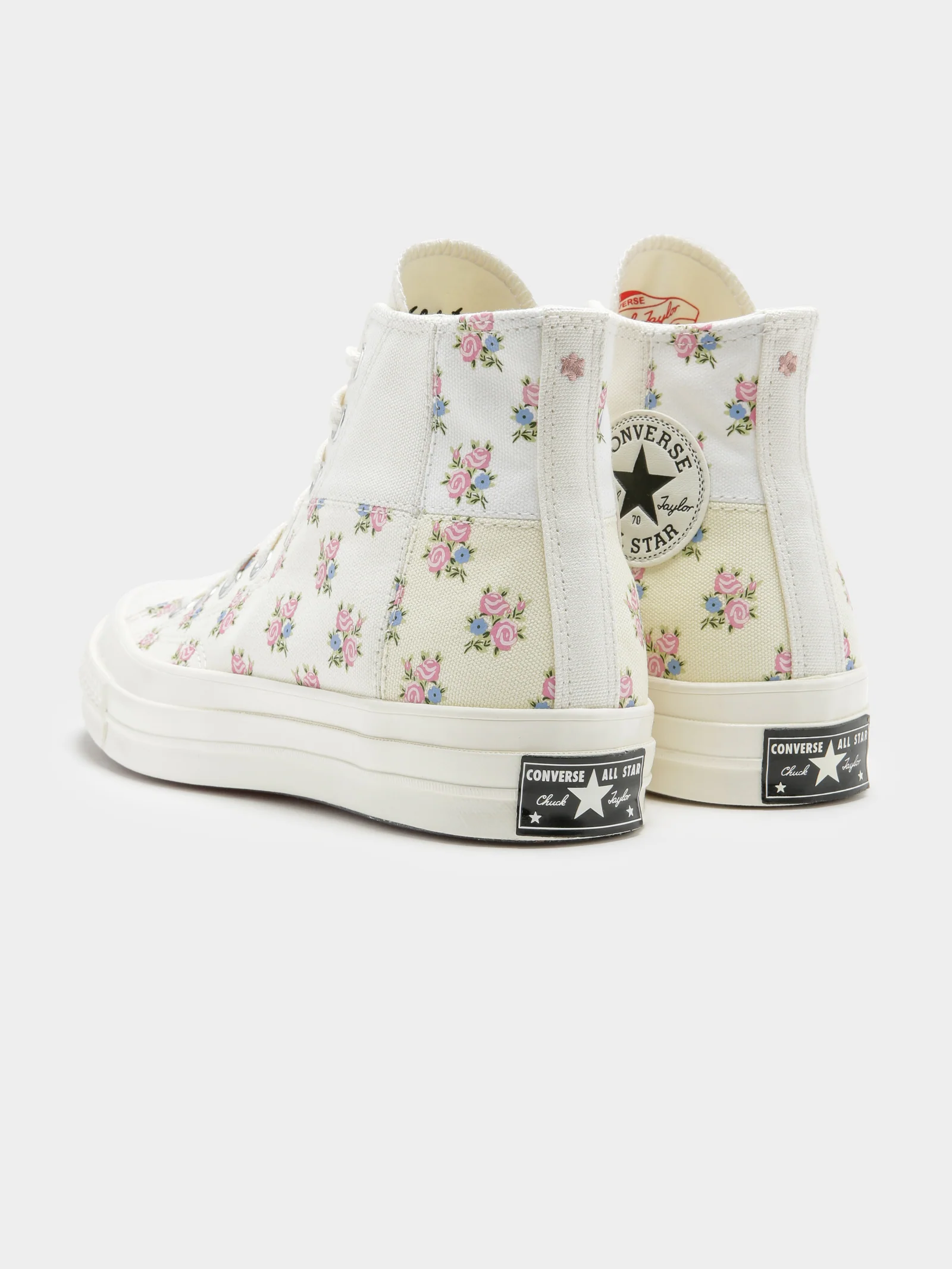 Womens Chuck 70 High Top Patchwork Floral Sneakers - Image 8