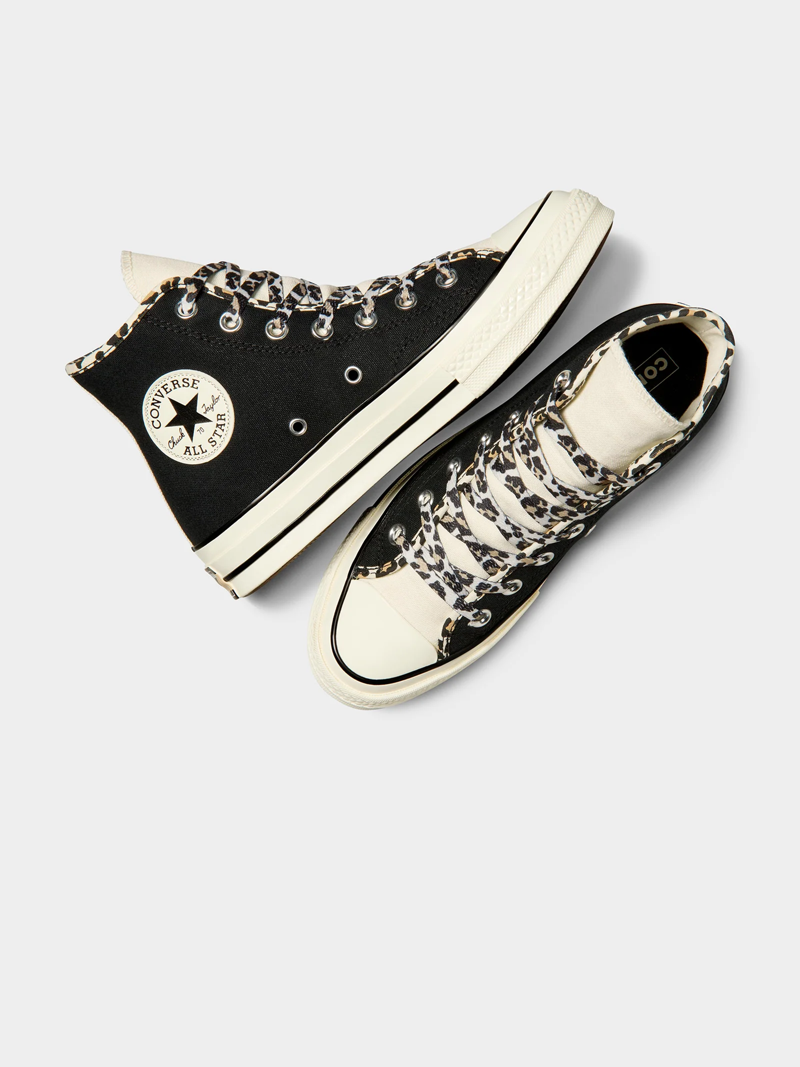 Womens Chuck 70 Leopard Love High Top Sneakers - Image 2